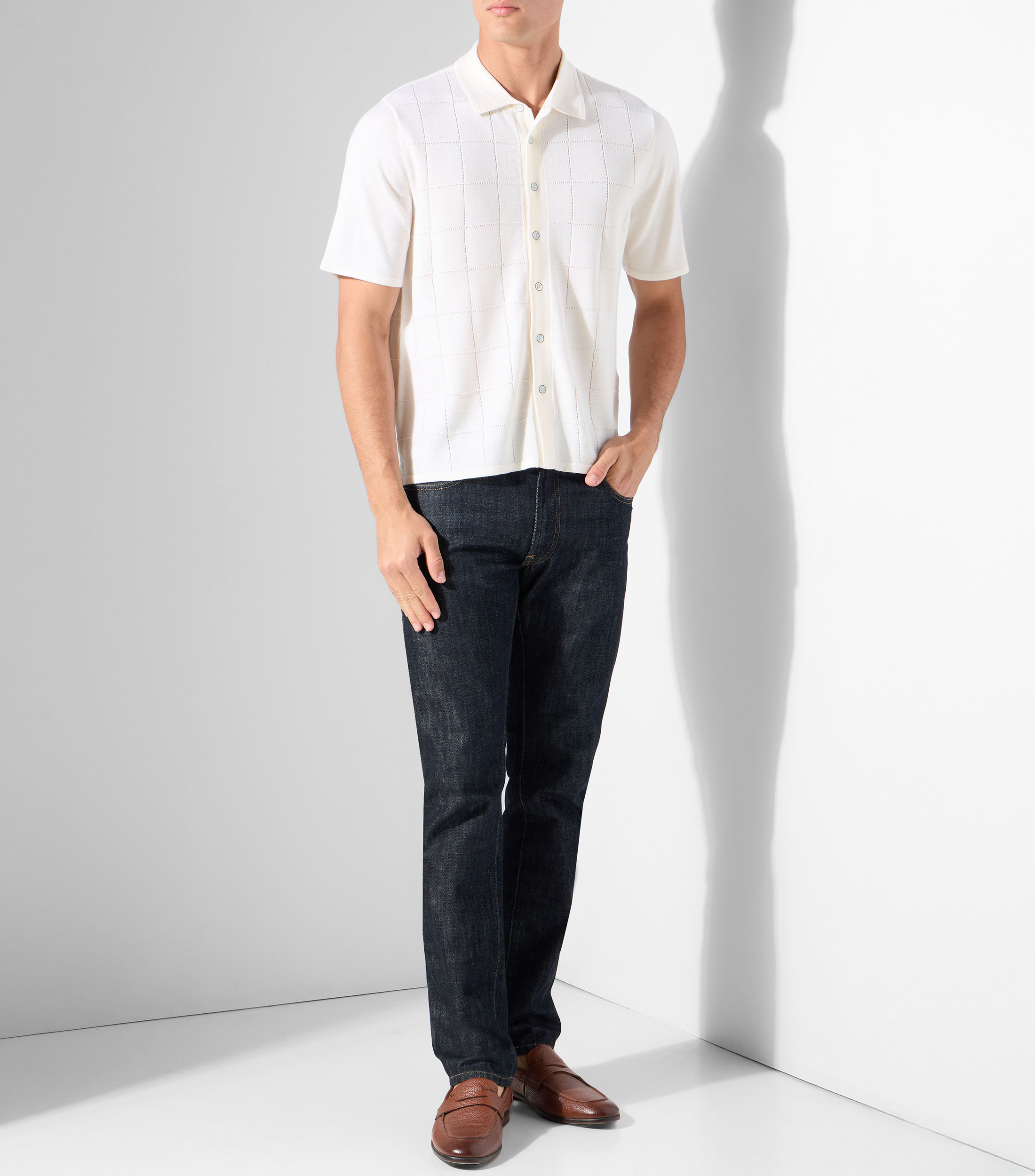 Camisa manga corta lisa Hombre