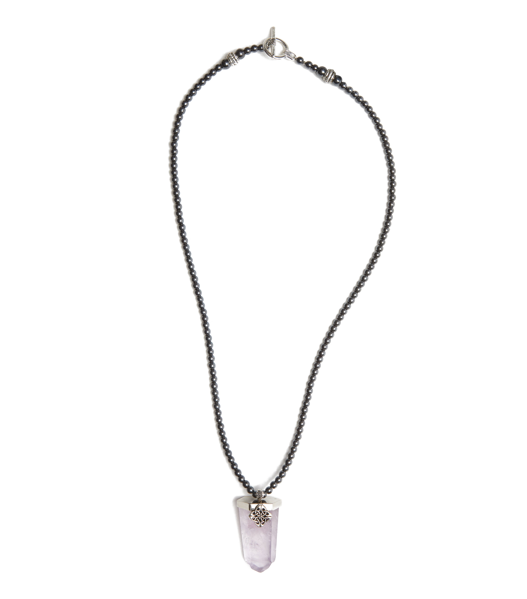 Collar Amatista Hombre