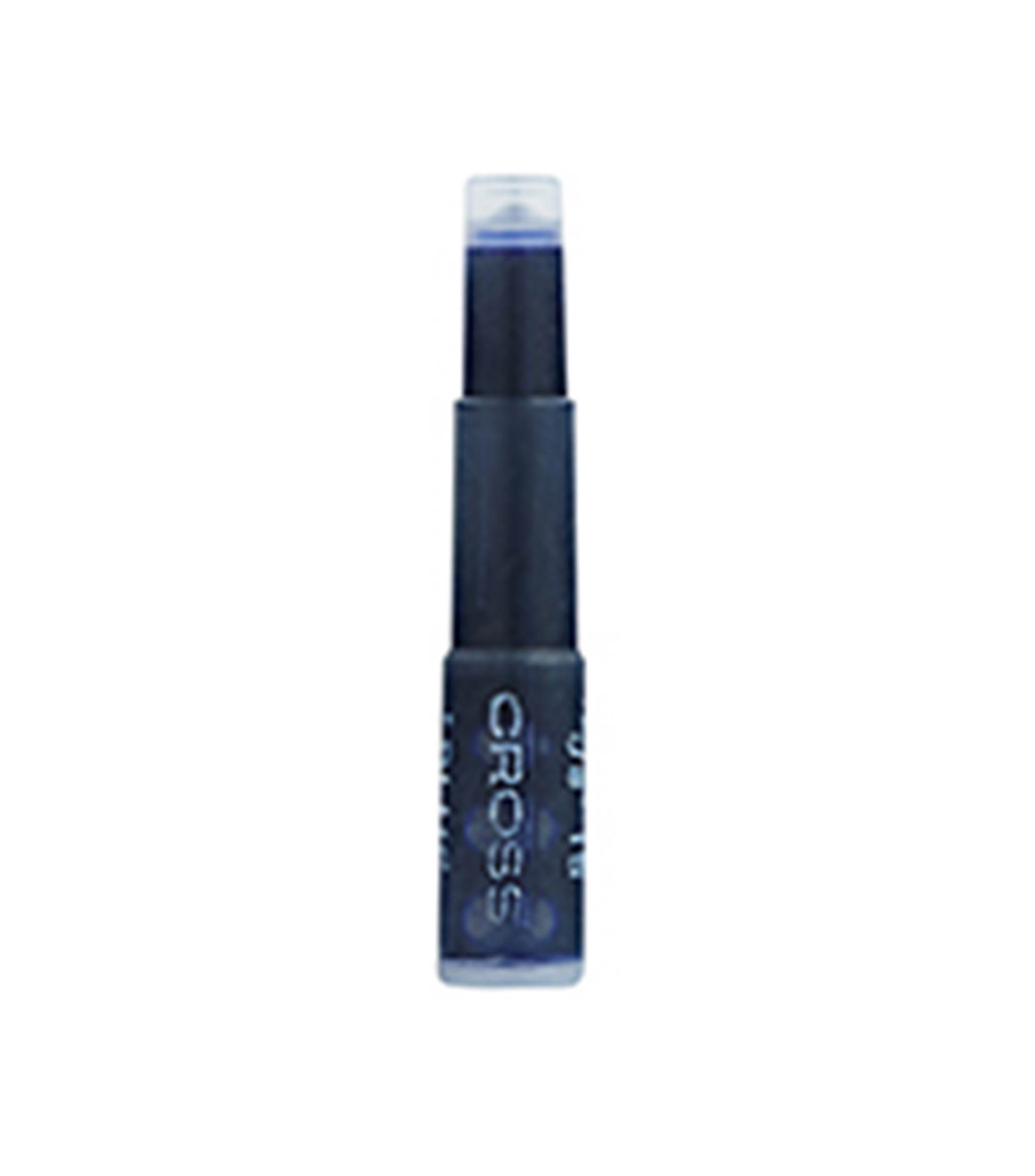 Set 6 Cartuchos para boligrafo fuente Cross, azul