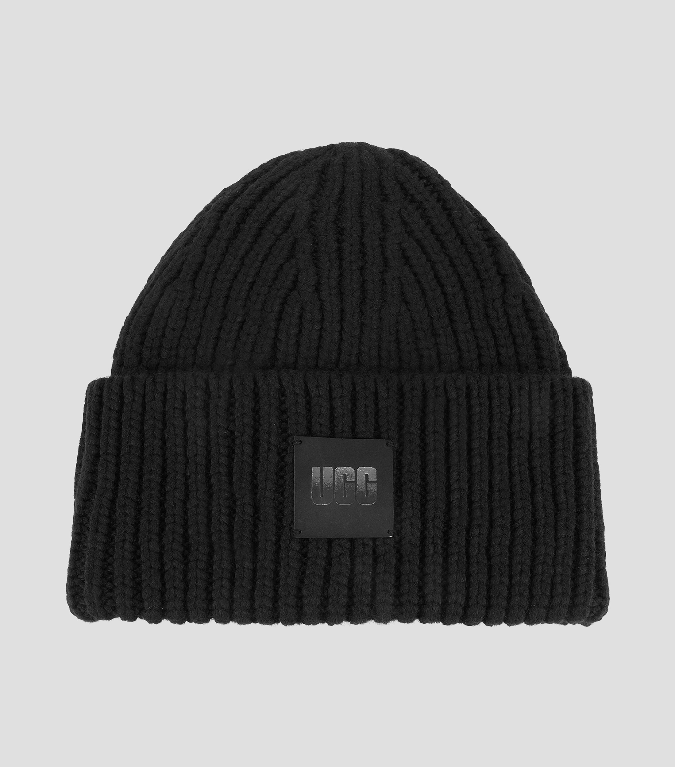 Gorro en tejido de punto con logotipo a tono Mujer