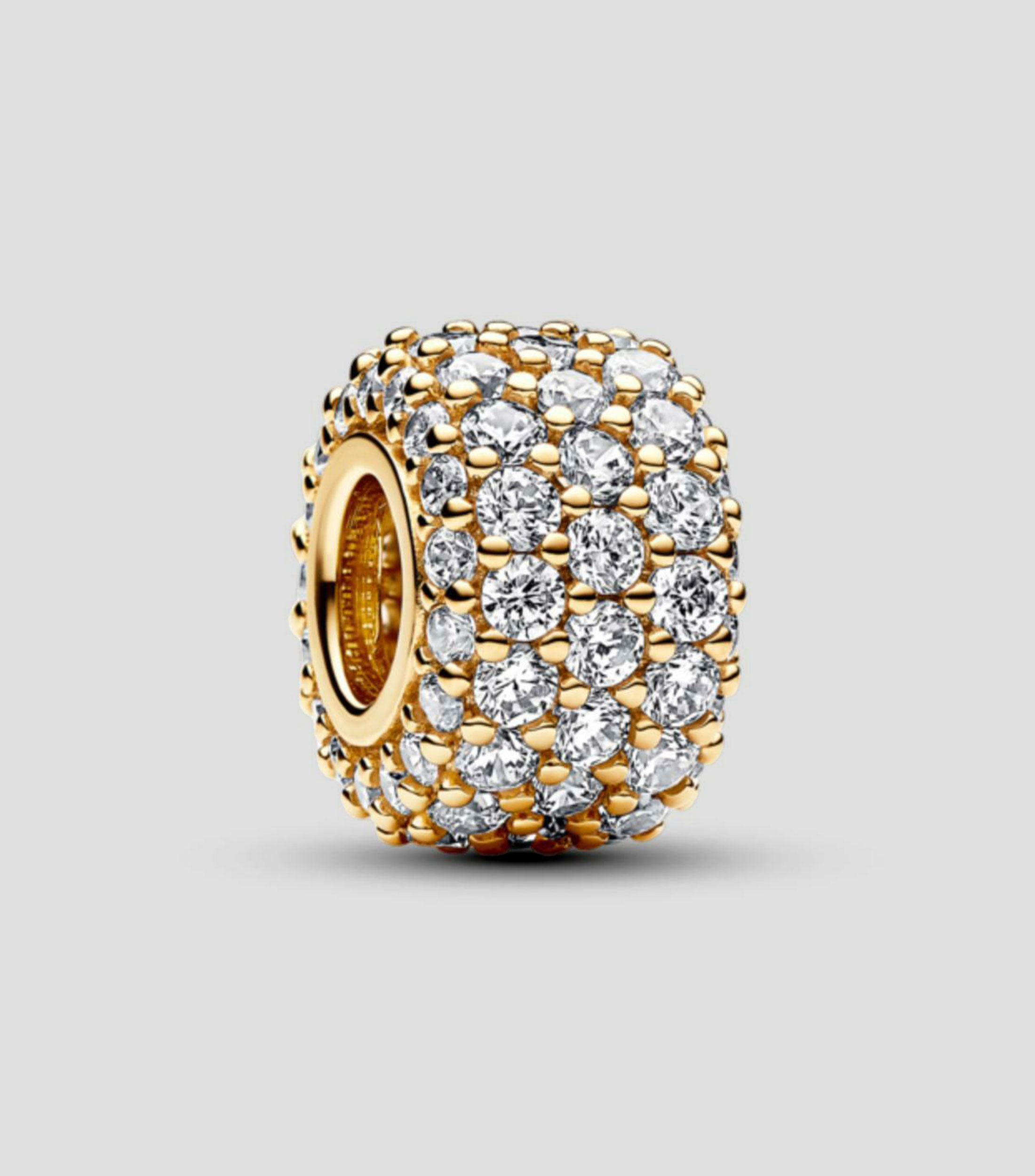 Charm aro triple fila pavé brillante Pandora Moments Mujer