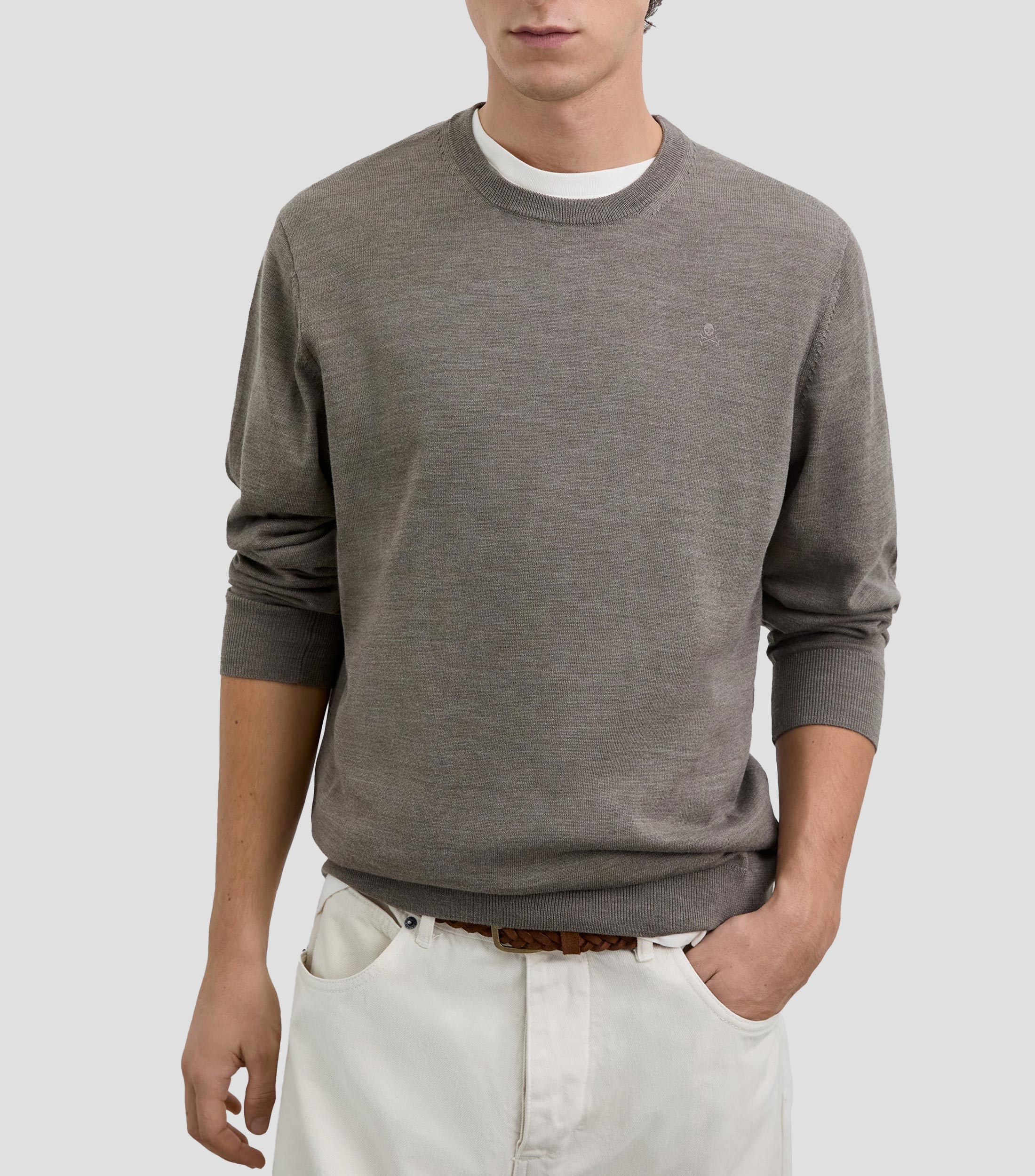 Suéter cuello redondo Hombre