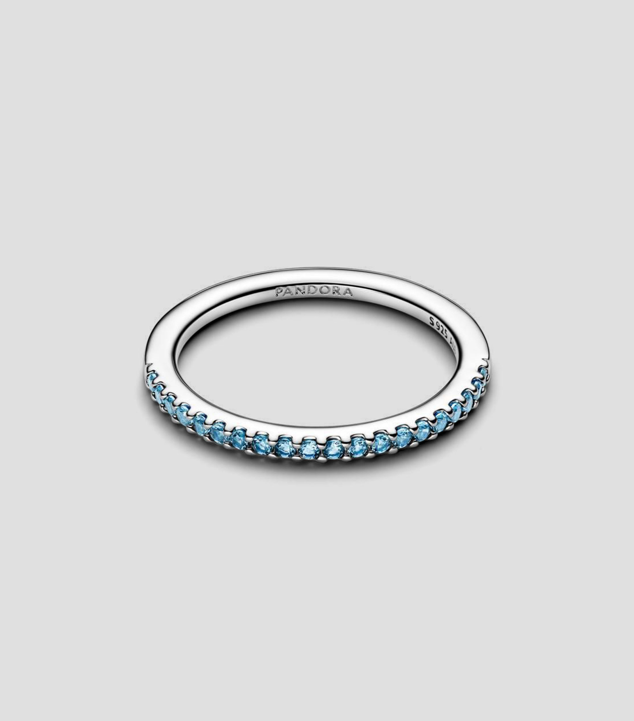 Anillo en plata con cristal Mujer