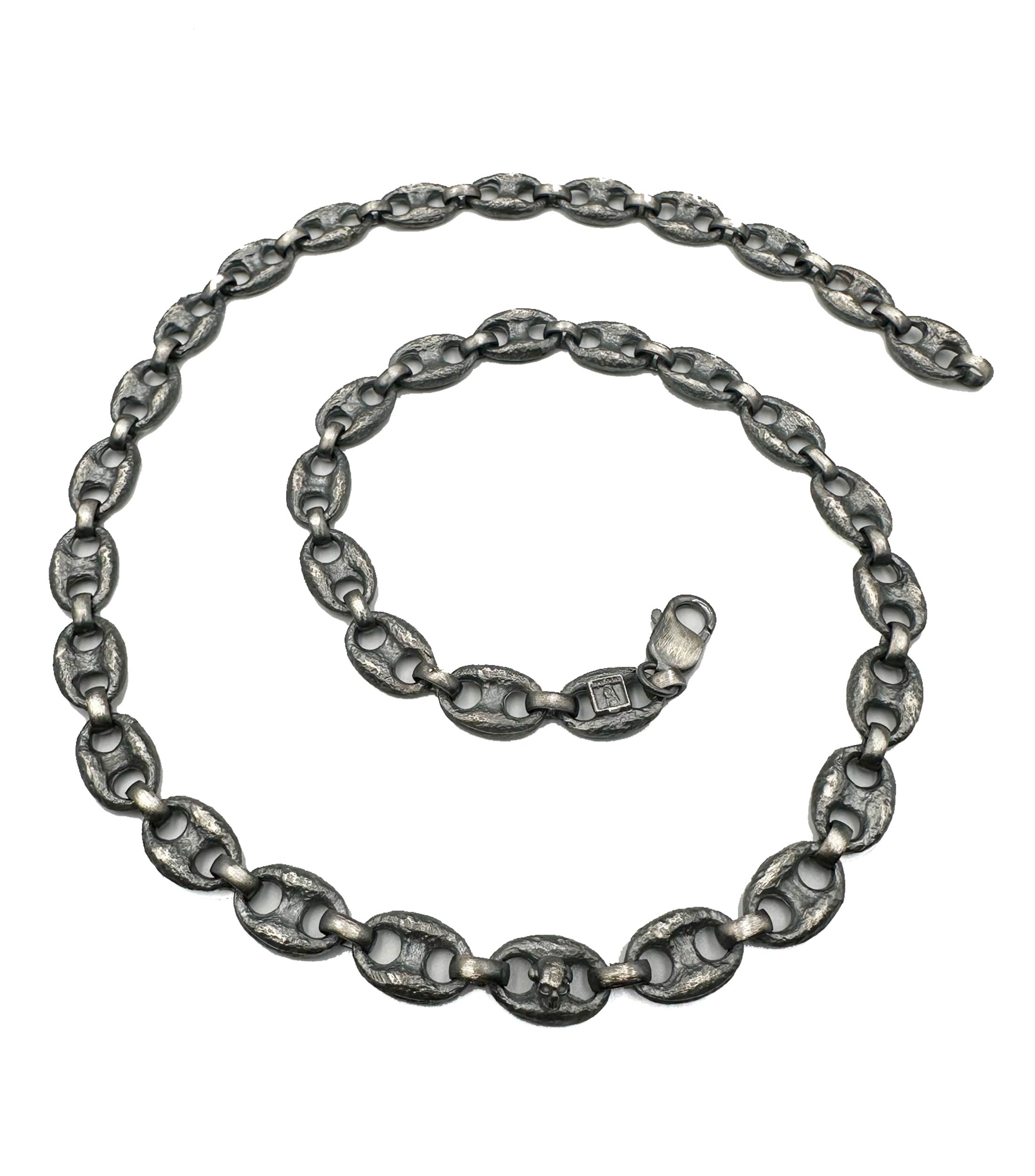 Cadena Can Pull Chain Skull en plata .925 Unisex