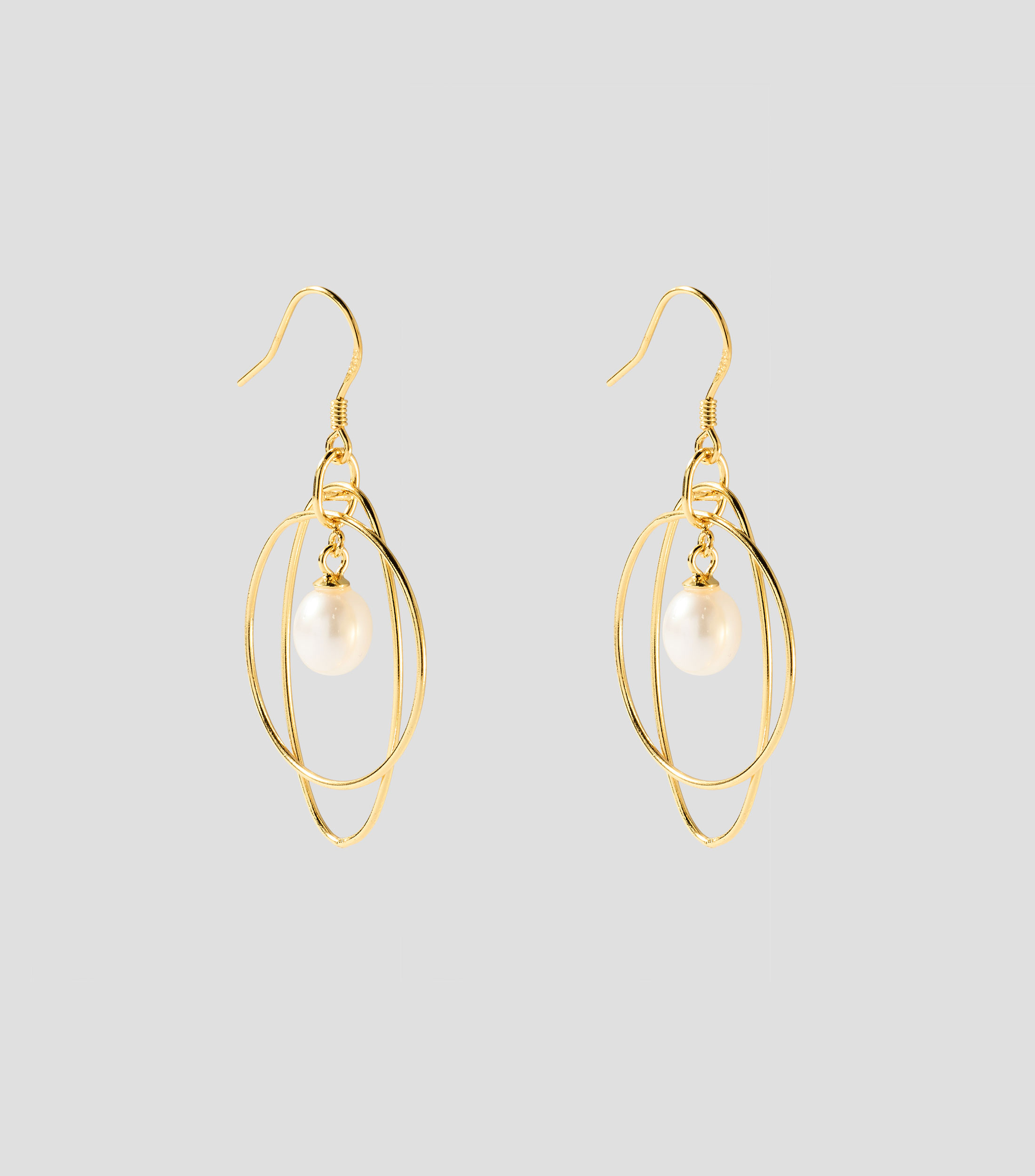Aretes en Plata .925 con perlas Mujer