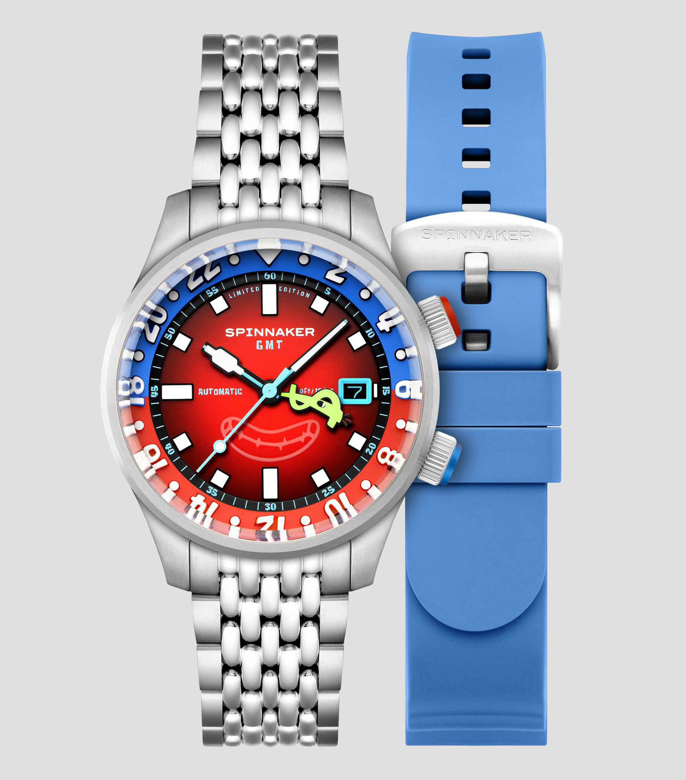 Reloj para Hombre Bradner GMT SpongeBob casual plateado
