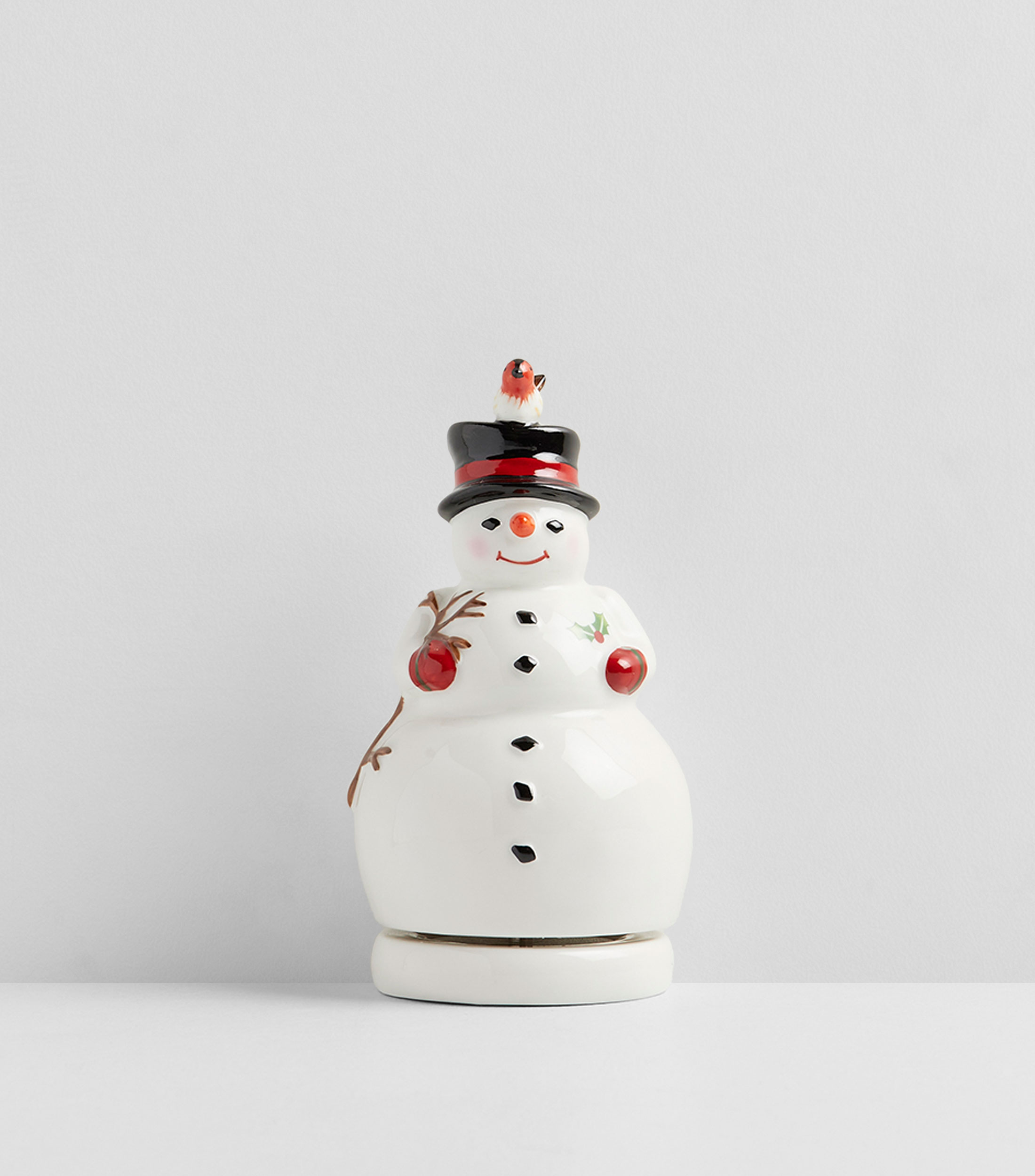 Figura de Muñeco de Nieve en porcelana