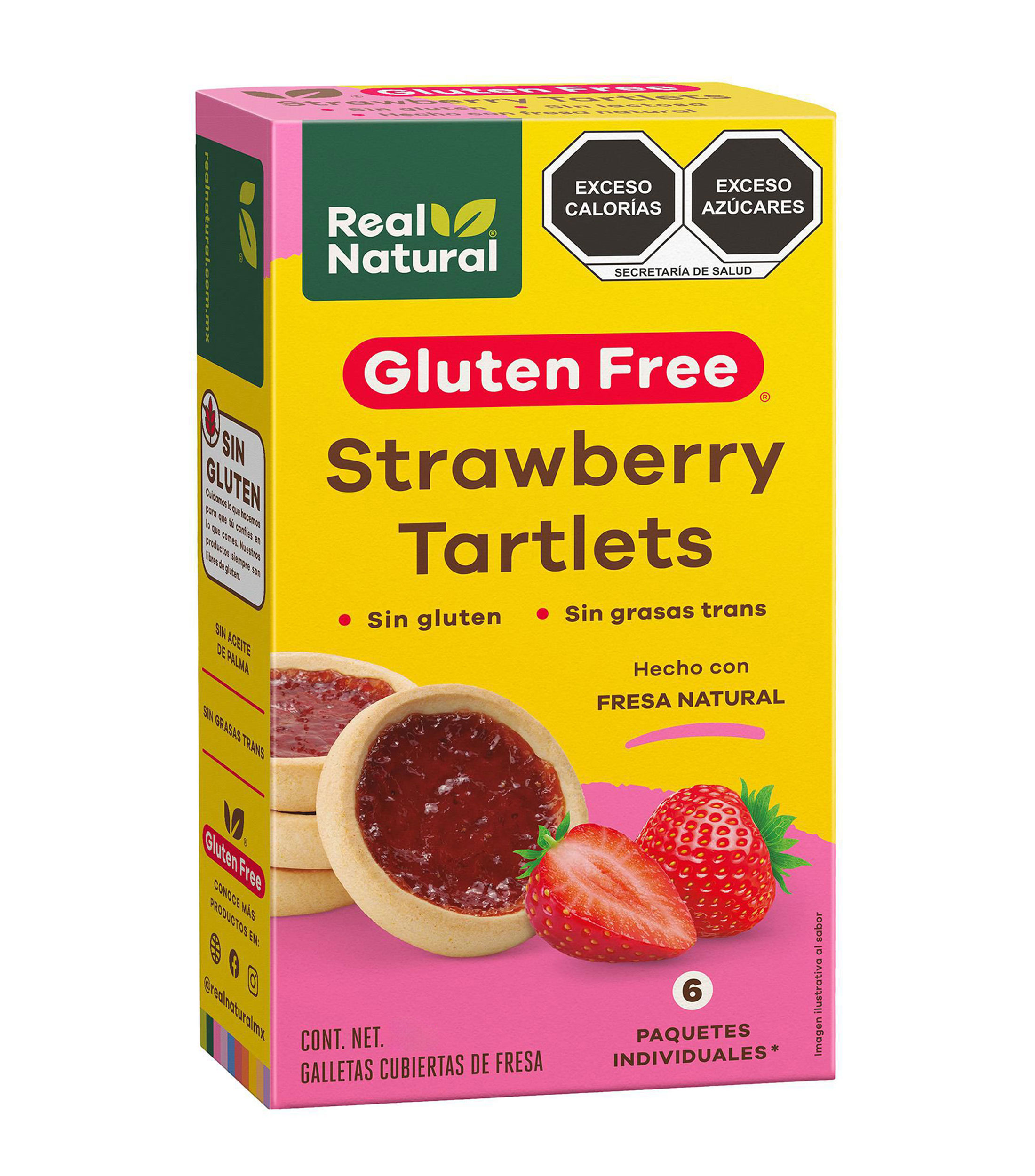 Galletas con Relleno Sabor de Fresa, 130 g