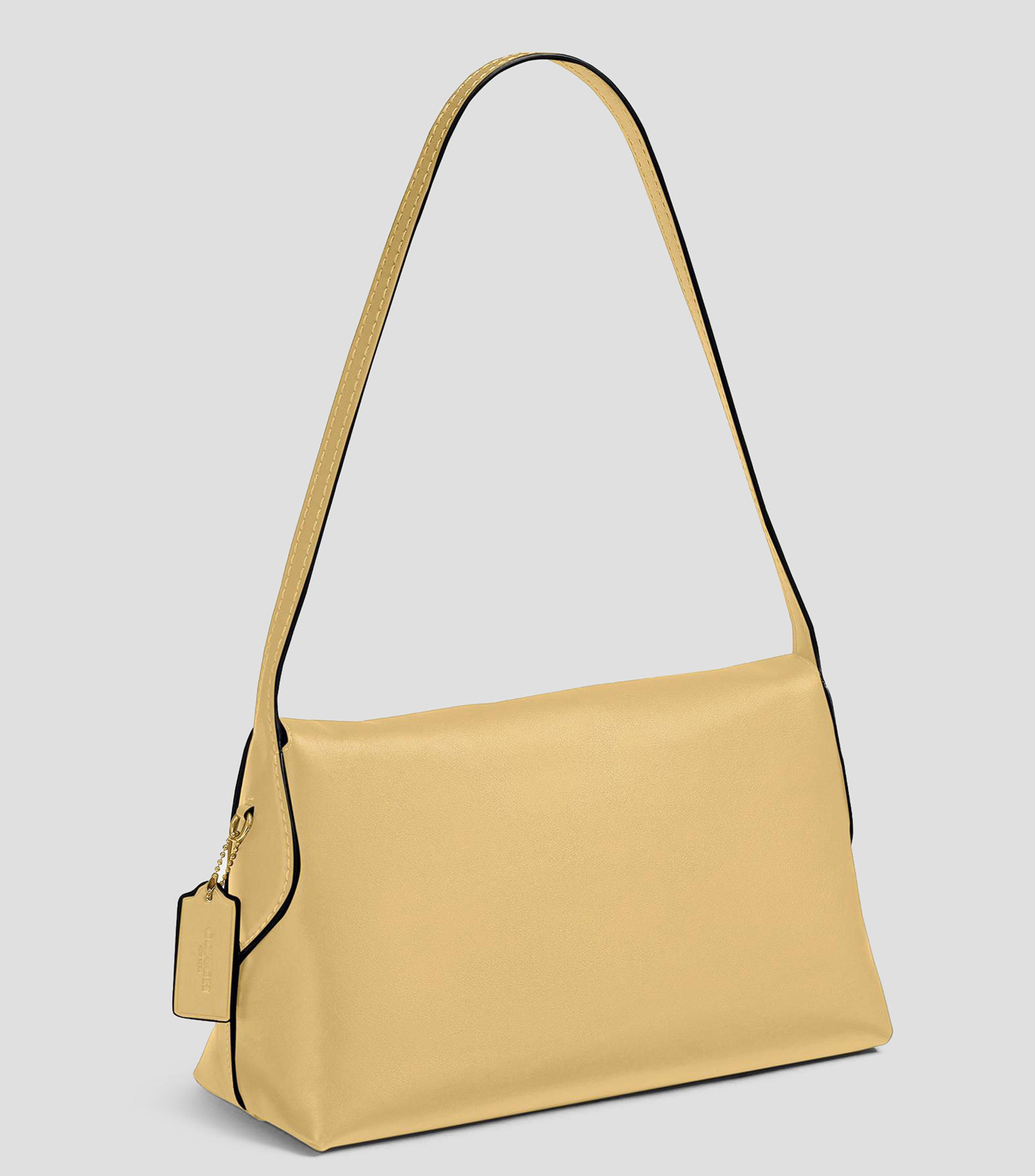 Bolsa Shoulder Amarilla en piel Chelsea 30 Lisa Mujer