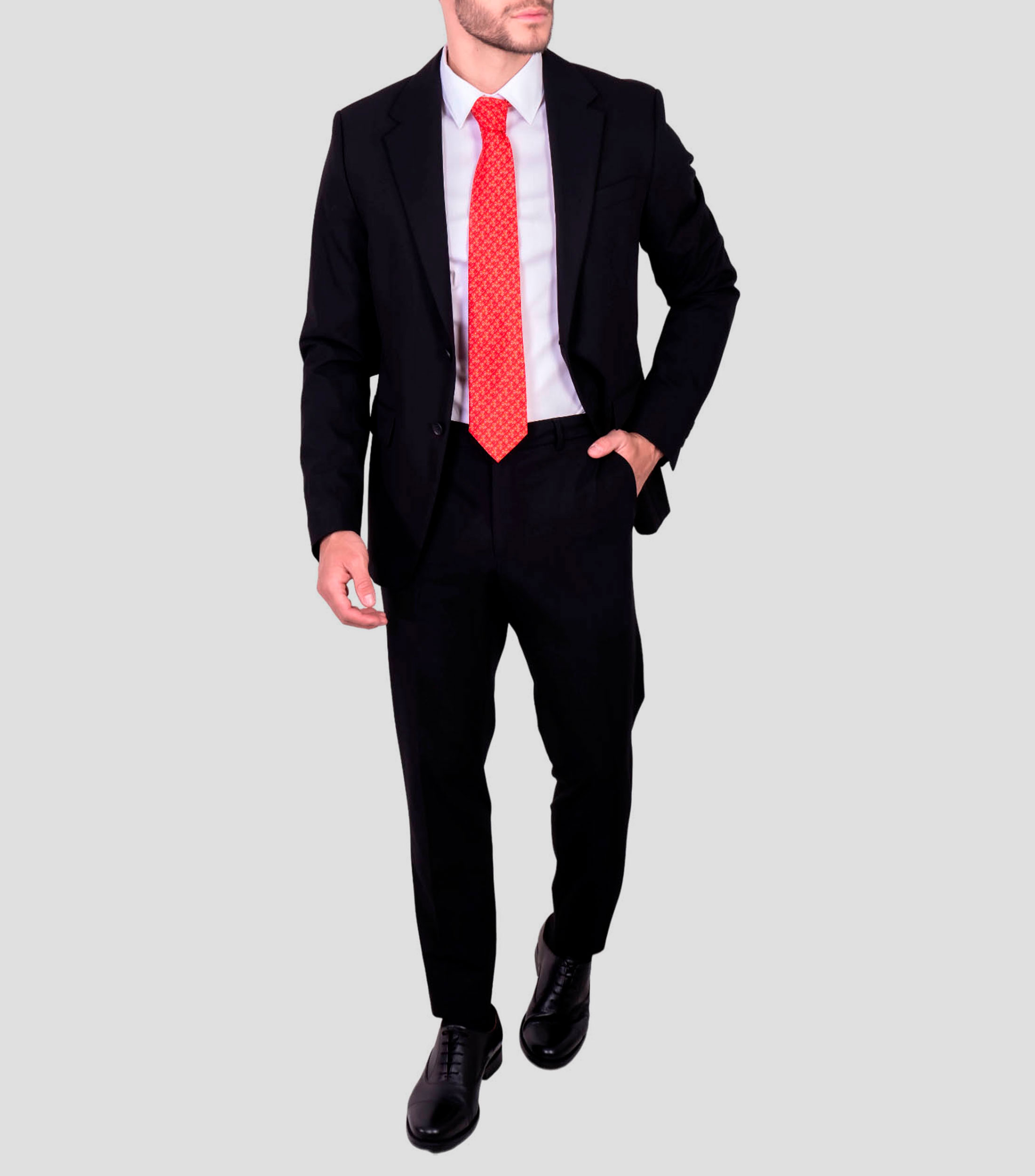 Corbata ancha de seda vino Chaac
