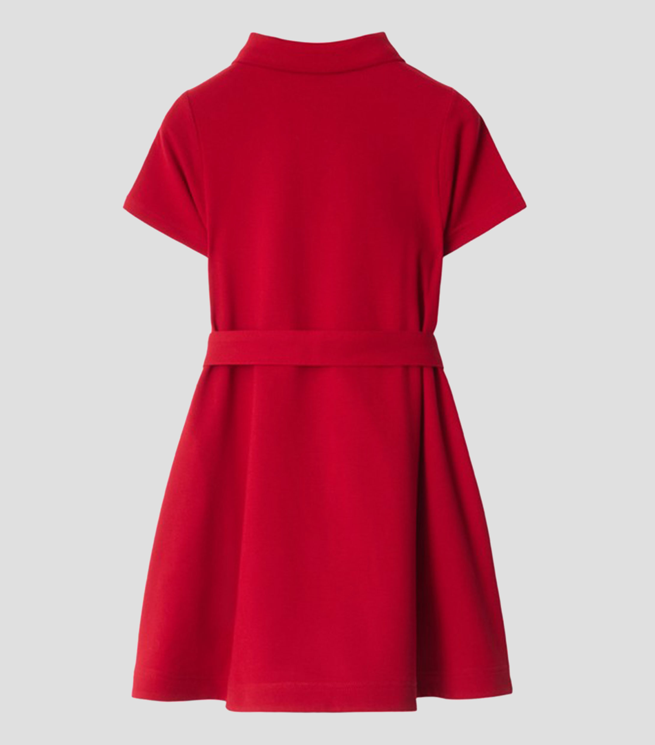 Vestido Tipo Polo manga corta Cuadros Niña