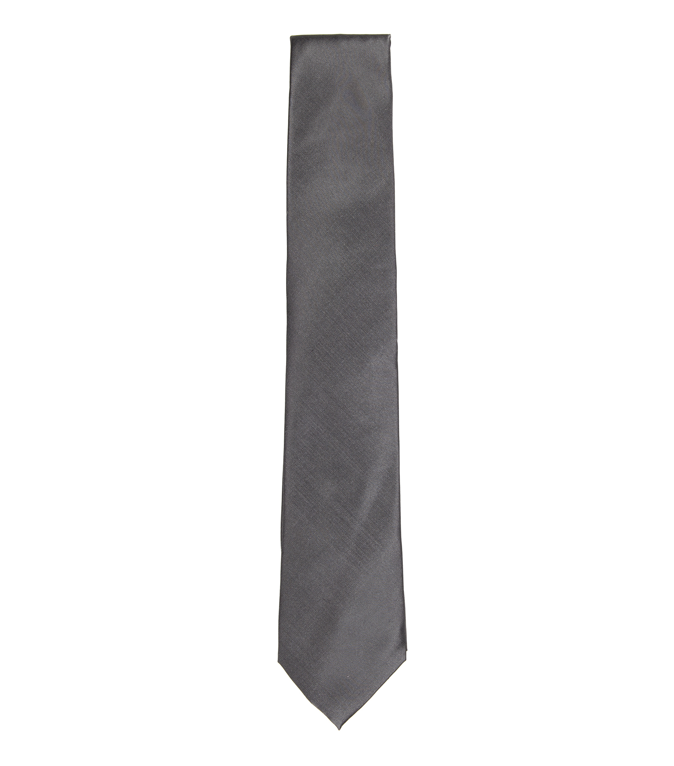 TigerTie Diseñador Corbata De Seda De Raso - Azul Gris Modelada