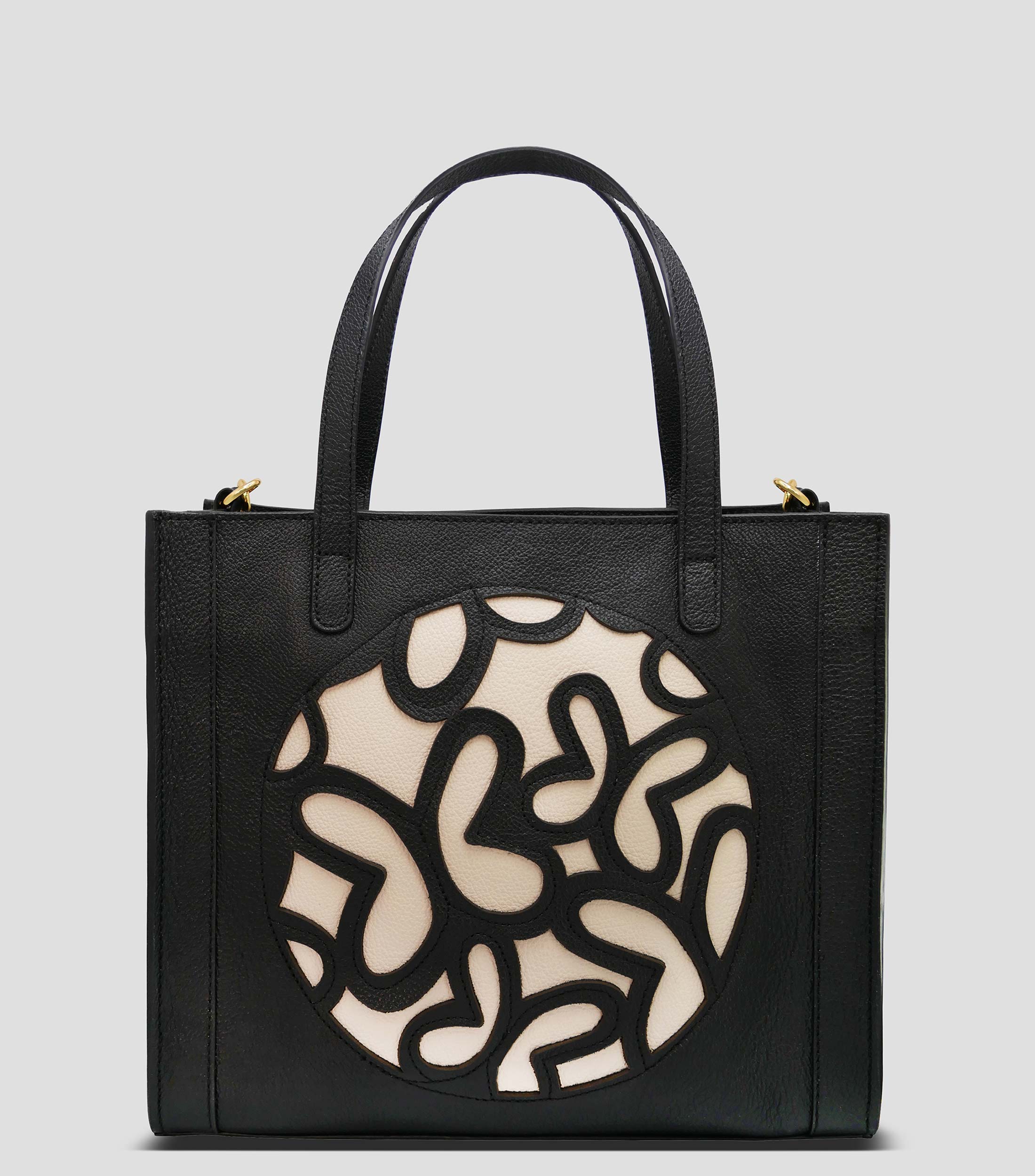 Bolso mini tote negro en piel Mujer