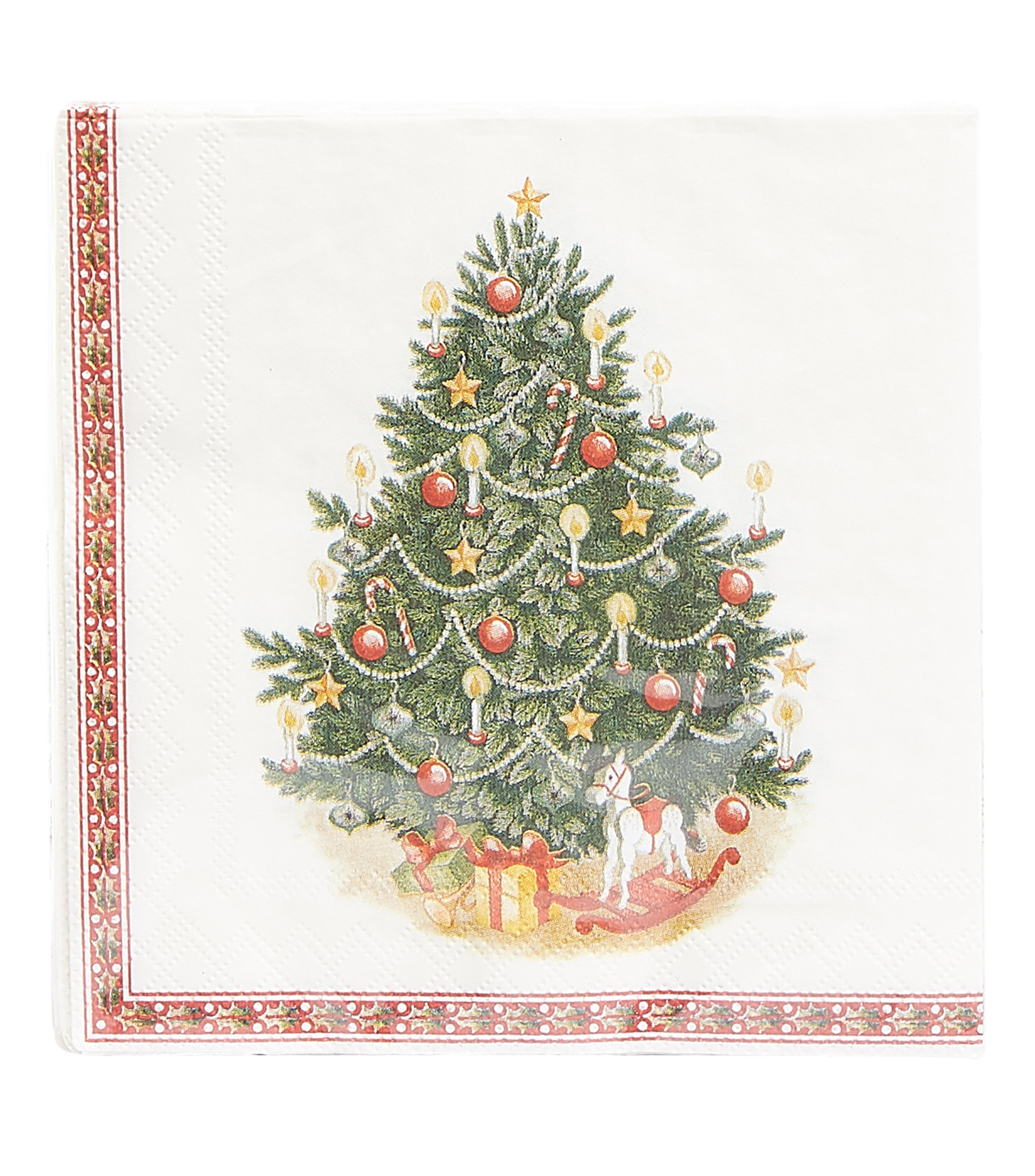Set 20 Servilletas Cascanueces blanco