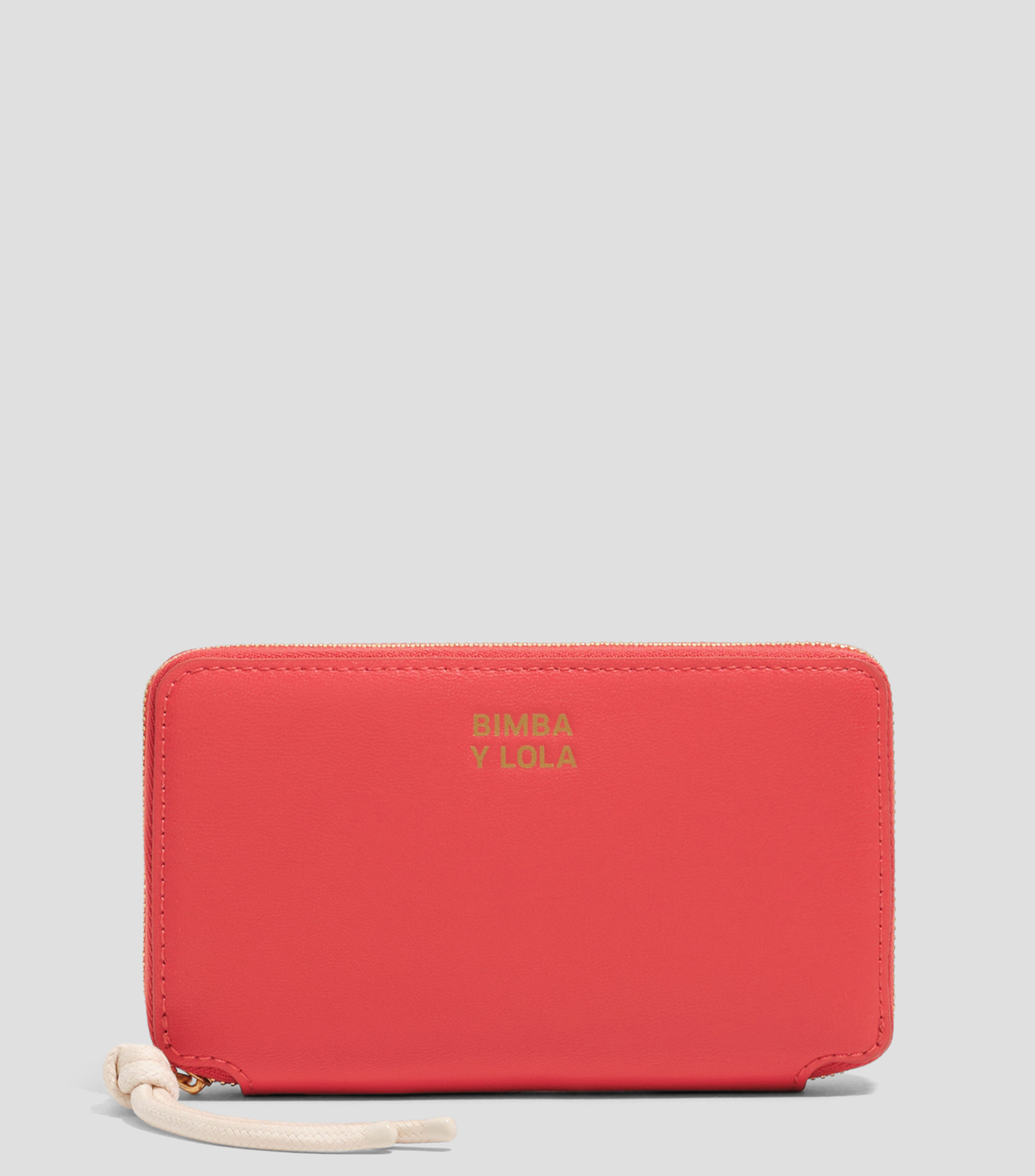 Monedero horizontal mediana rojo intenso Mujer