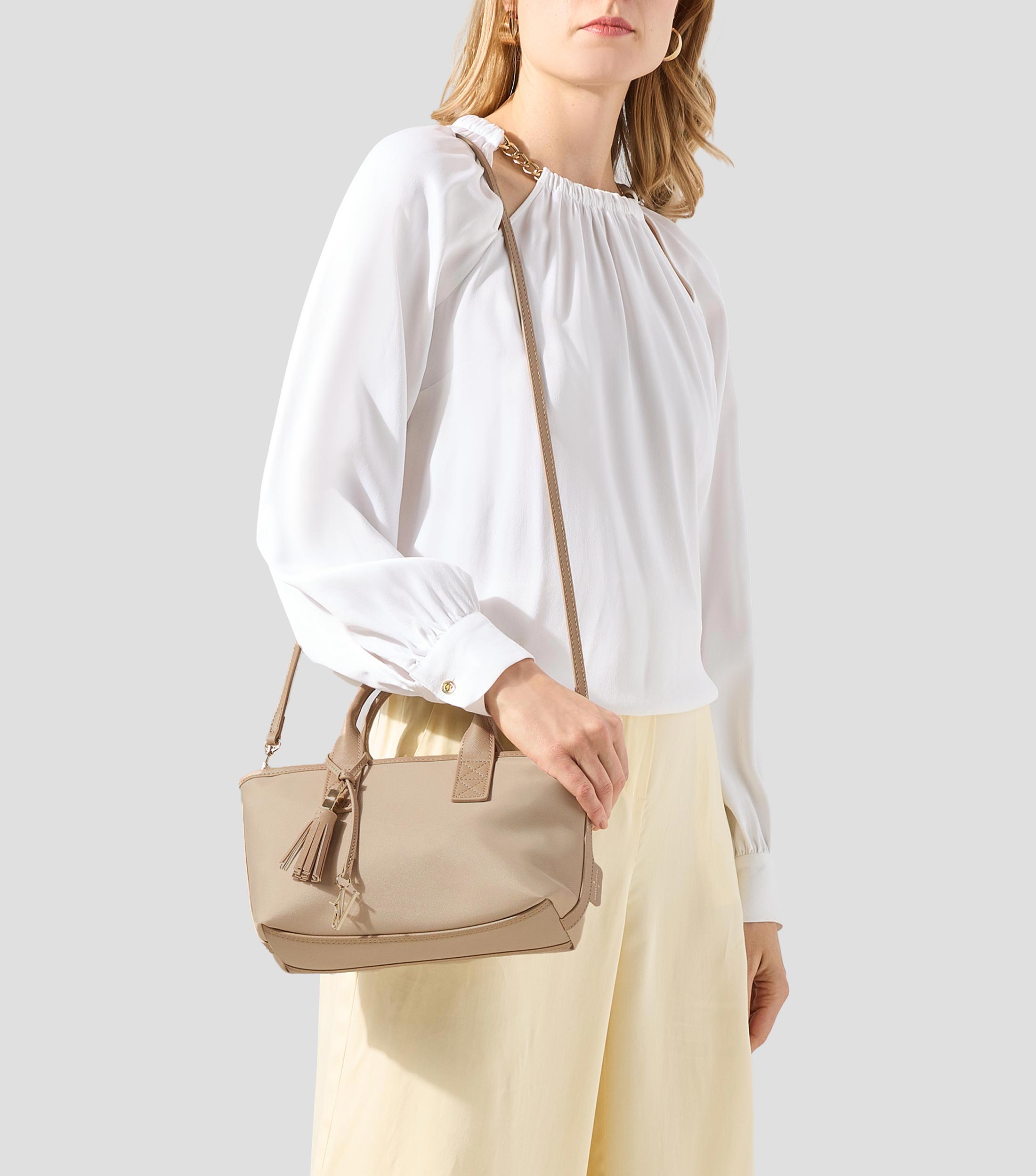 Bolsa mini tote beige Dafne lisa Mujer