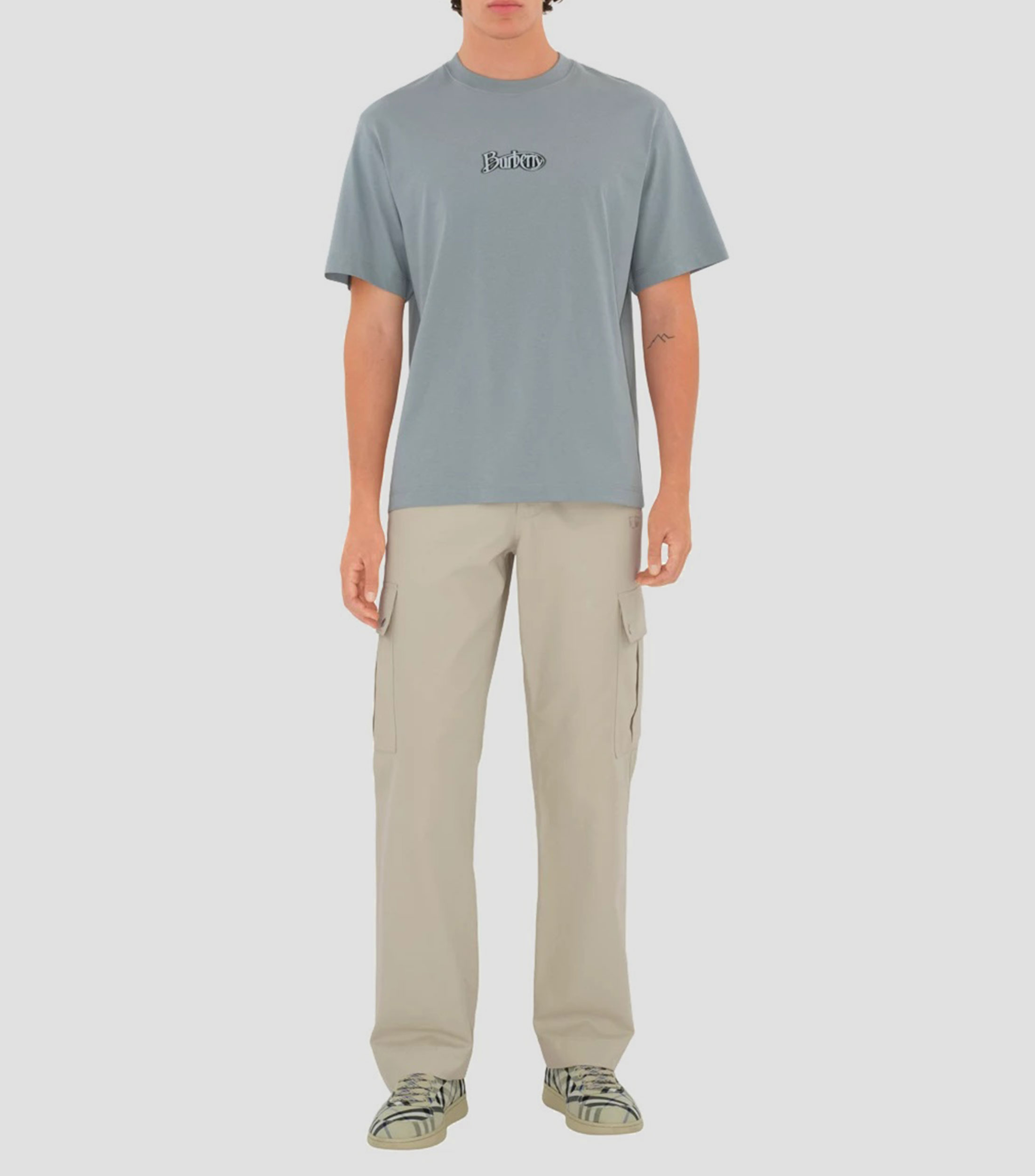 Playera en algodon con logotipo Hombre
