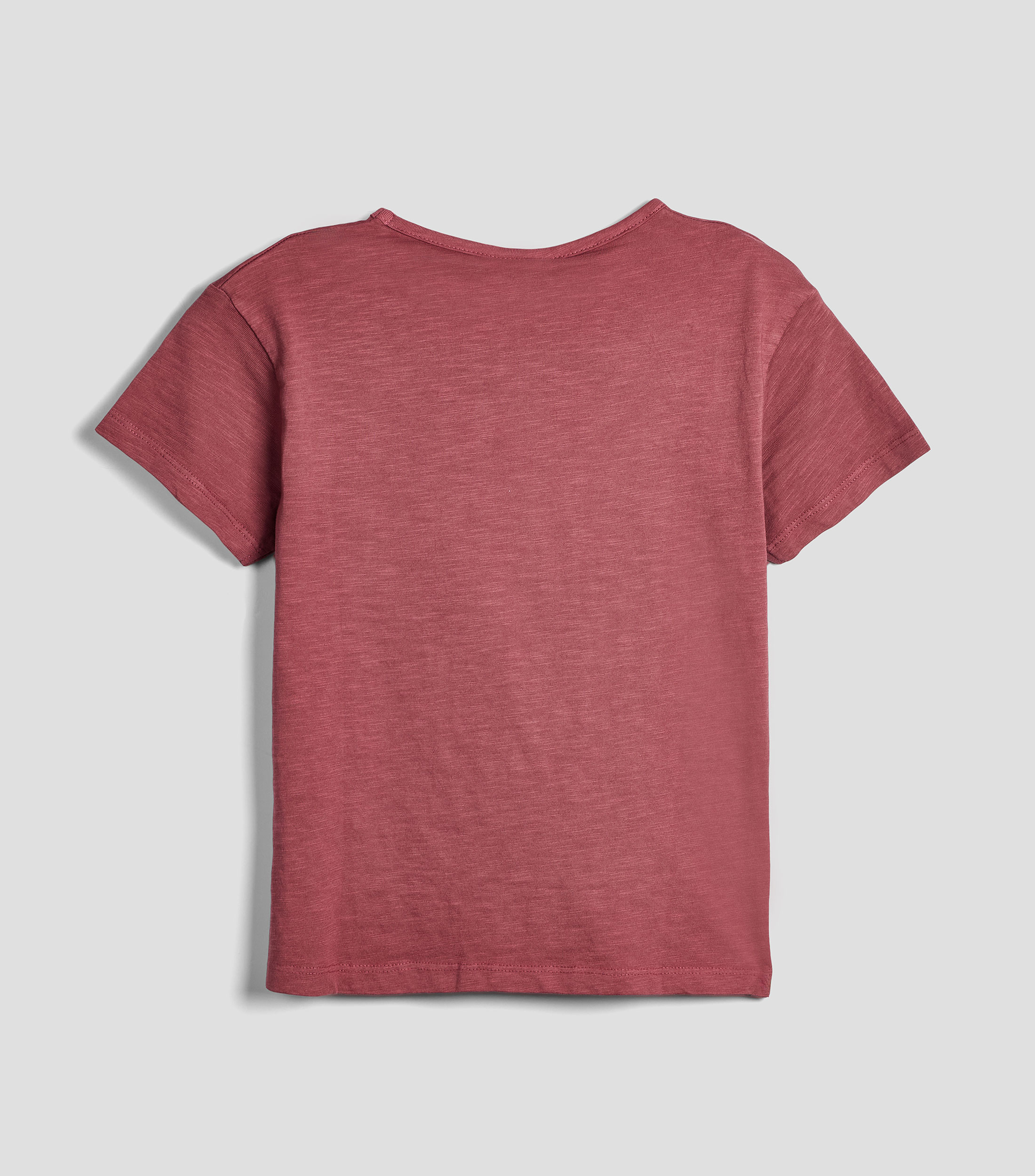 Playera cuello redondo manga corta estampada Niña