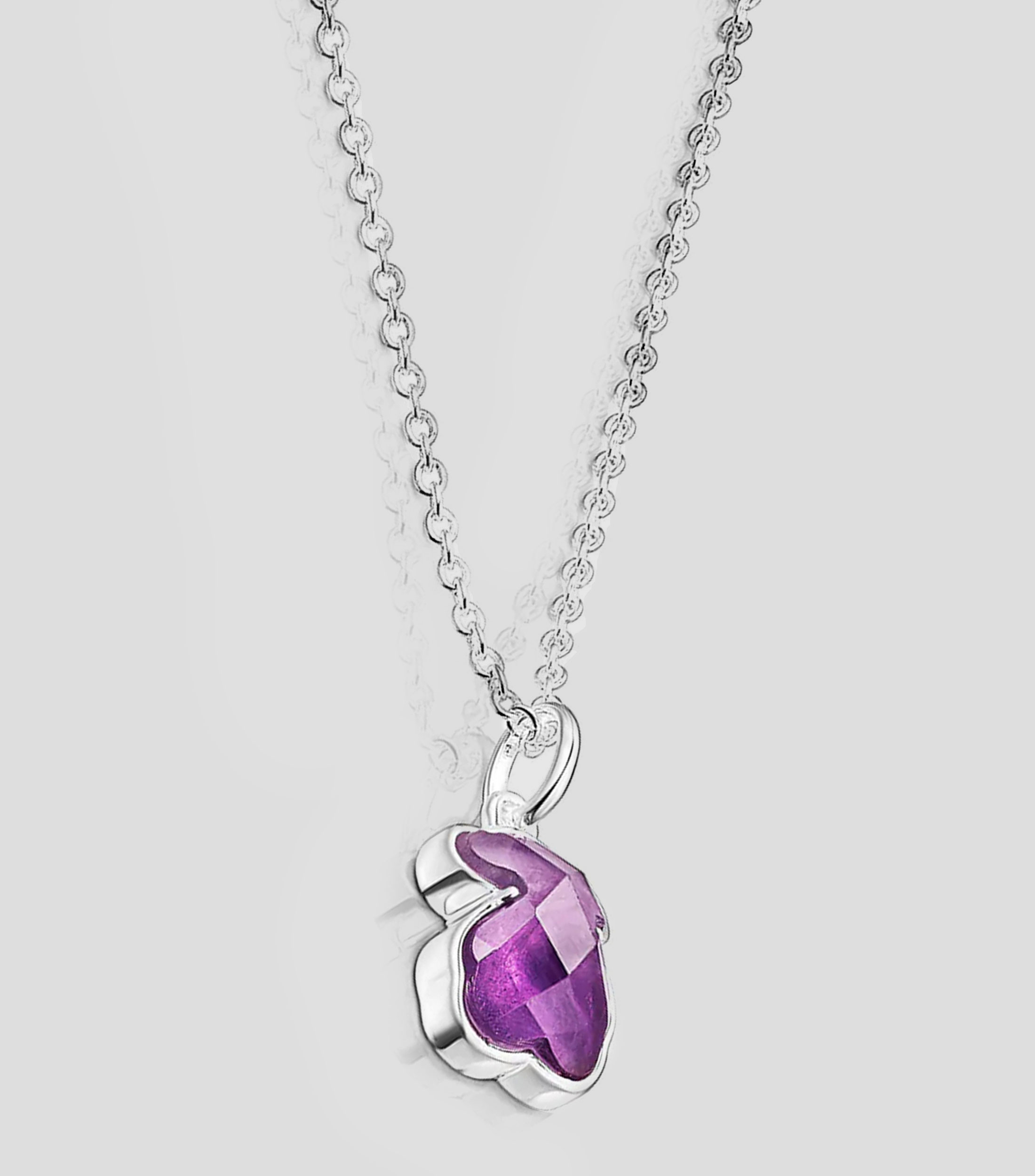 Collar con colgante de oso en plata .925 Icon Color Mujer