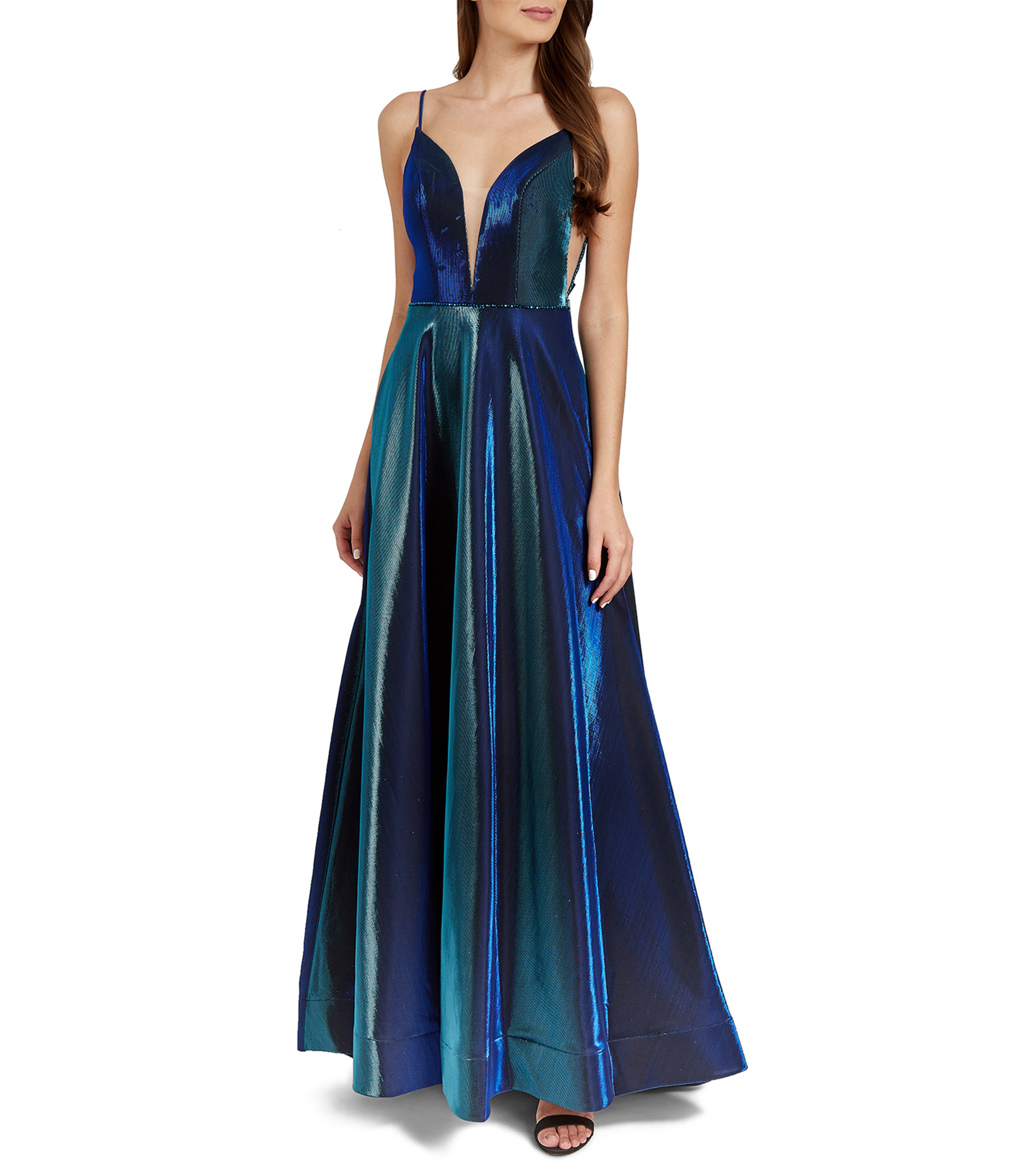 Vestido de 2025 noche tornasol