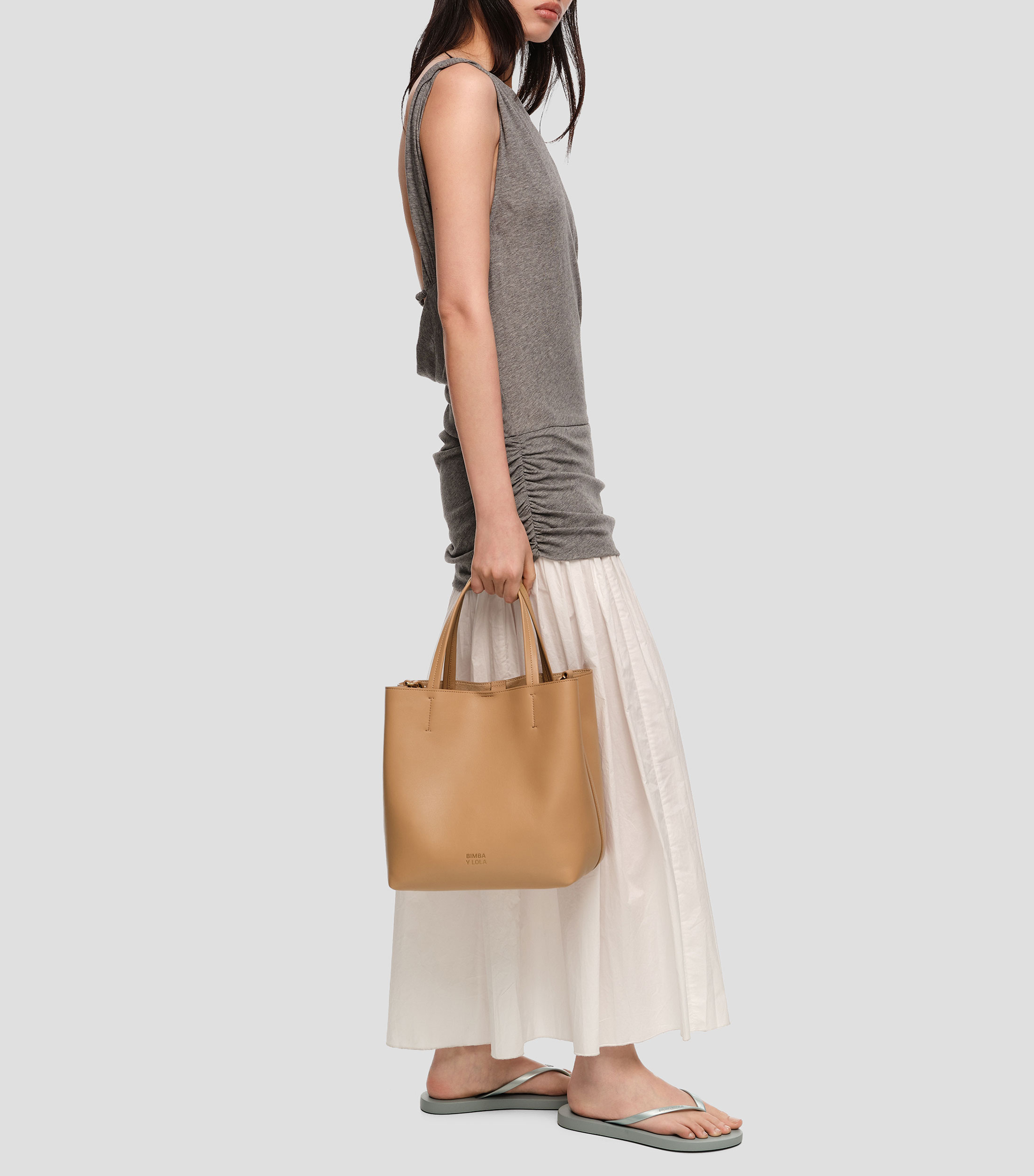 Bolsa crossbody Chihuahua grande piel avellana Mujer