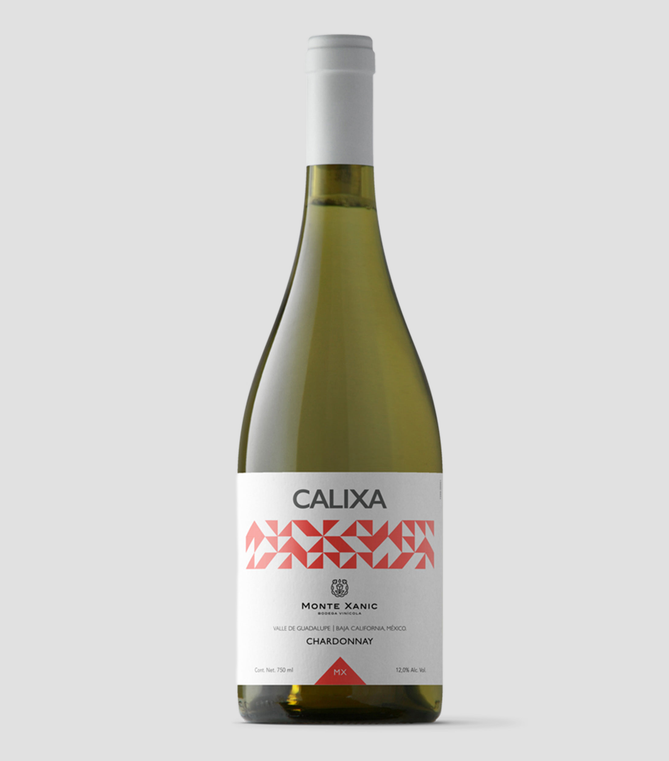 Vino Blanco Chardonnay Calixa, México, 750 ml