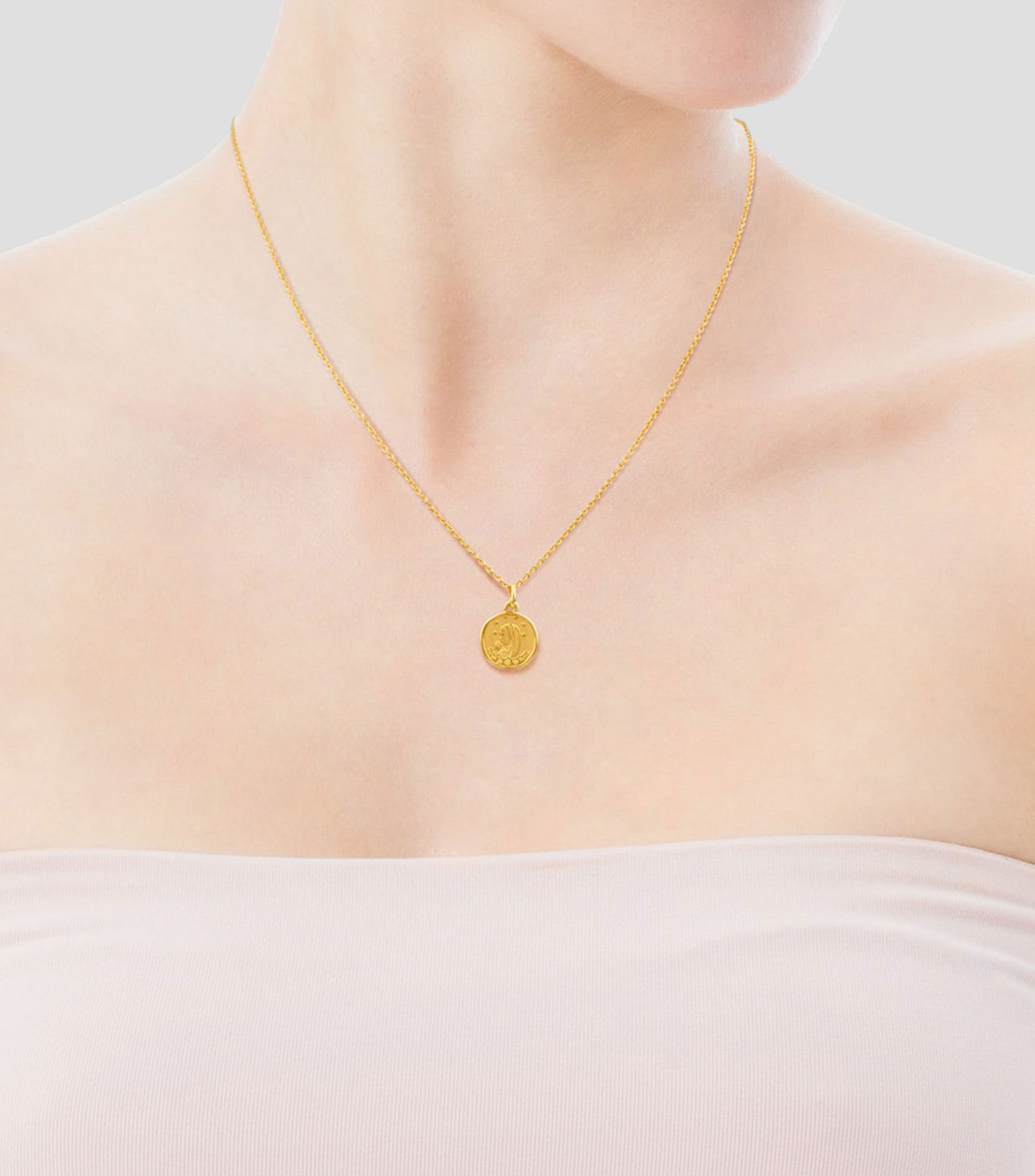 Dije Virgen María en oro amarillo de 18 Kilates Devoción Mujer