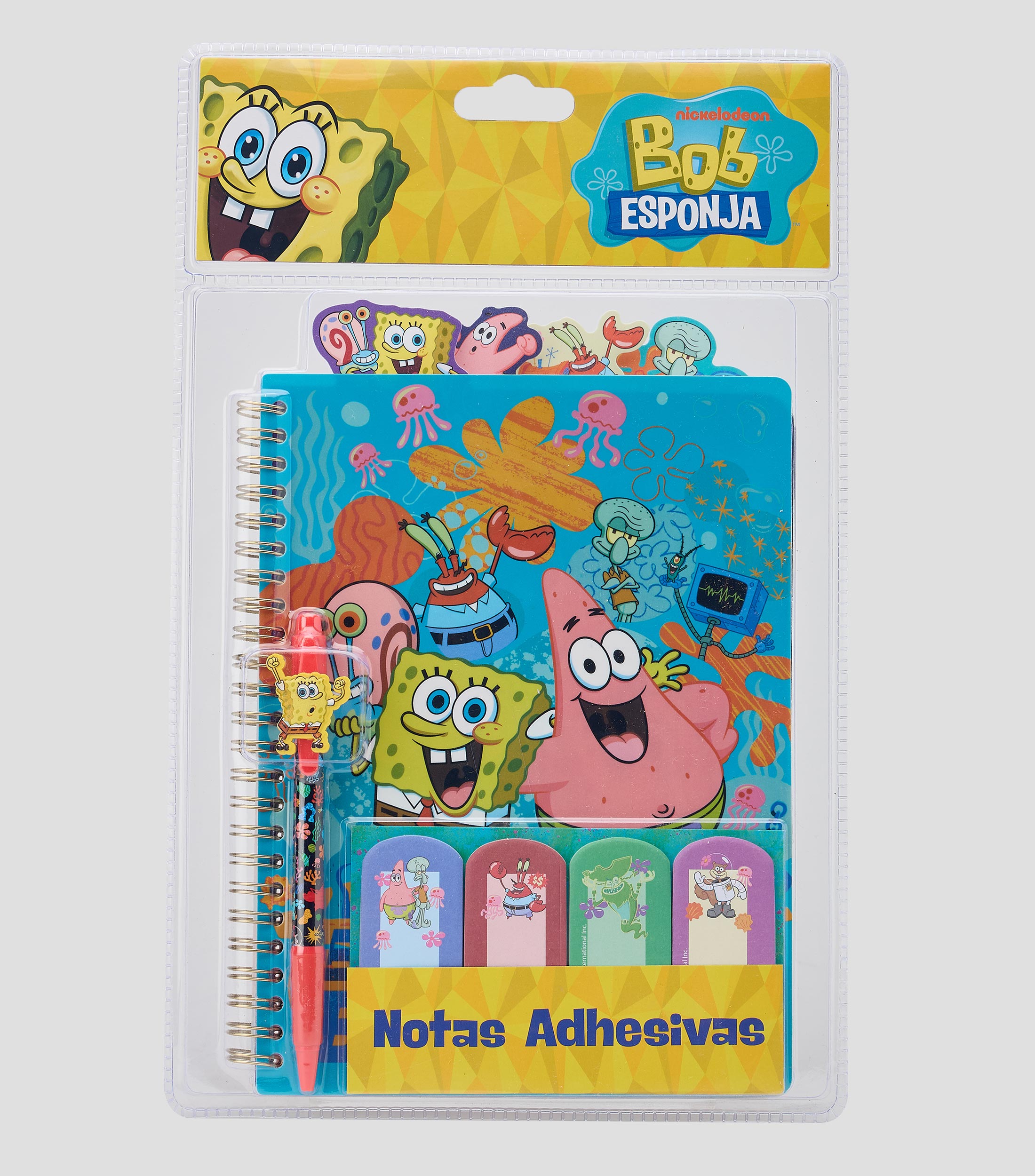 Diario trimestral con accesorios Bob Esponja
