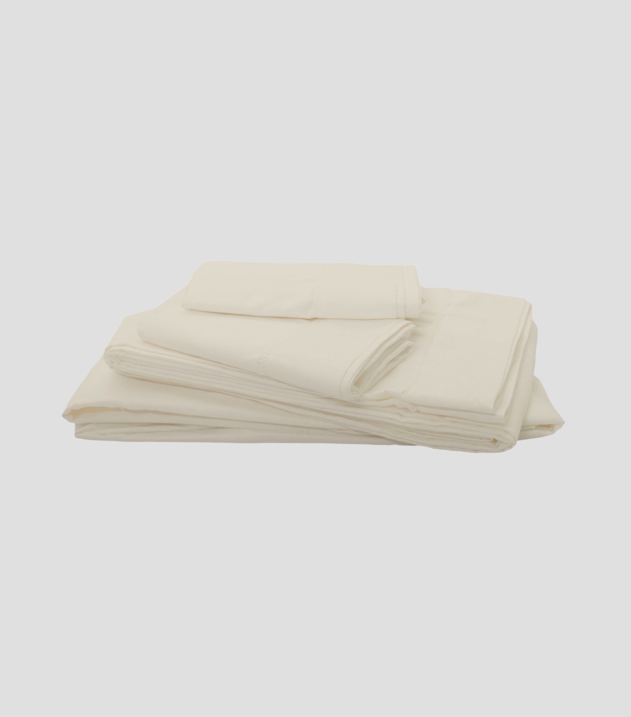 Juego de Sábanas Matrimonial Queen Size en Algodón Suprem Crudo