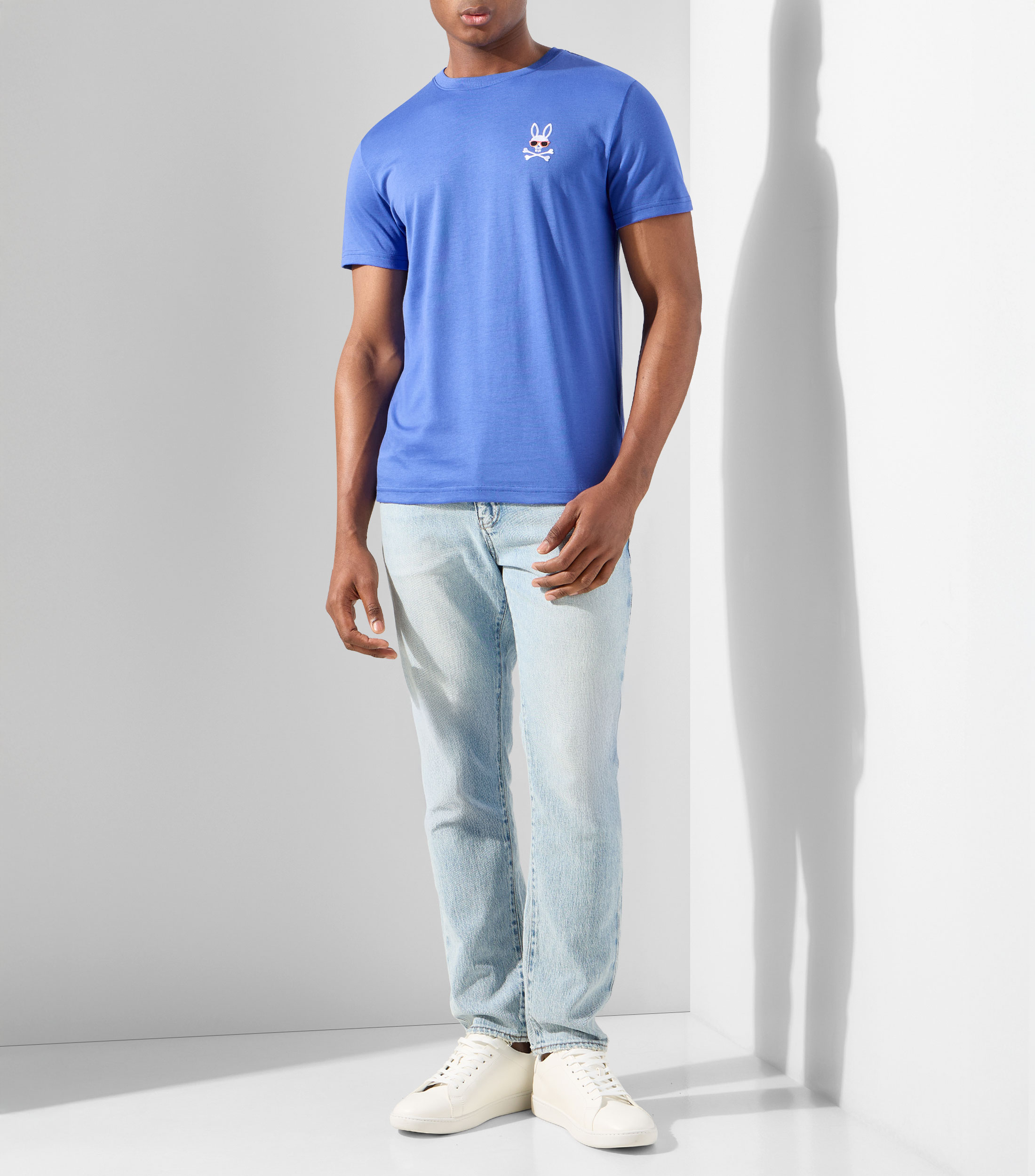 Playera cuello redondo manga corta lisa Hombre