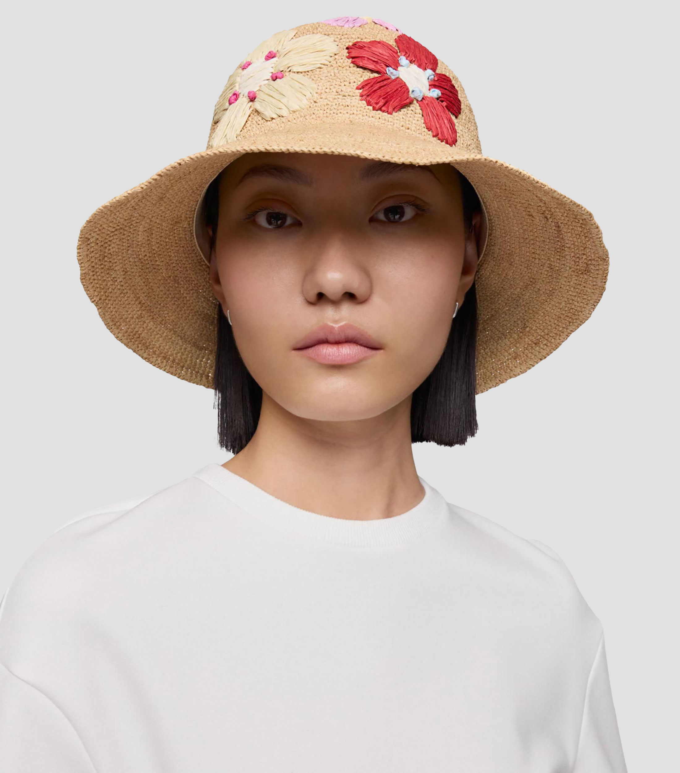 Sombrero Cloche Summer Daisies con bordados Mujer