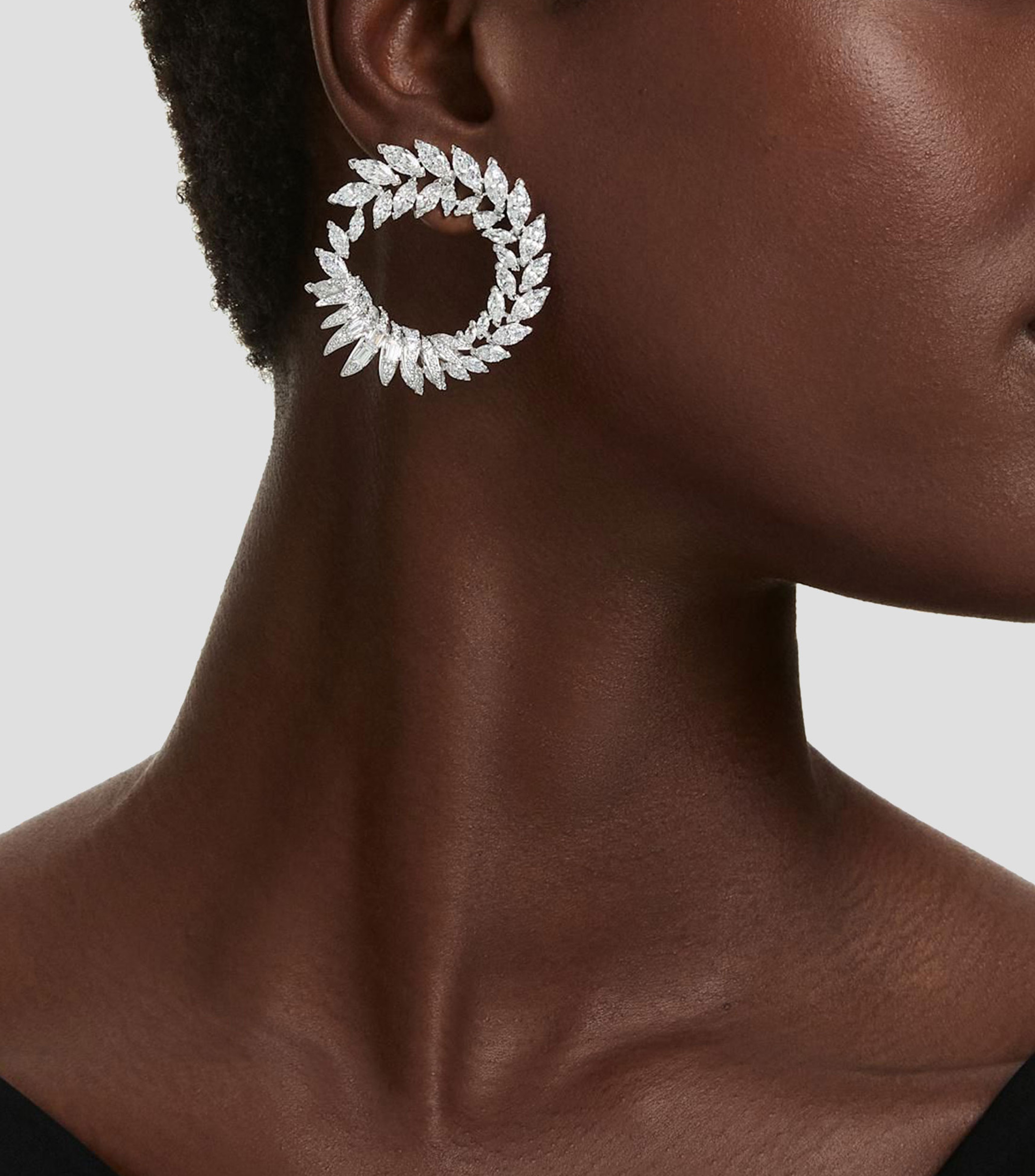 Aretes frontales Mesmera con zirconias Mujer