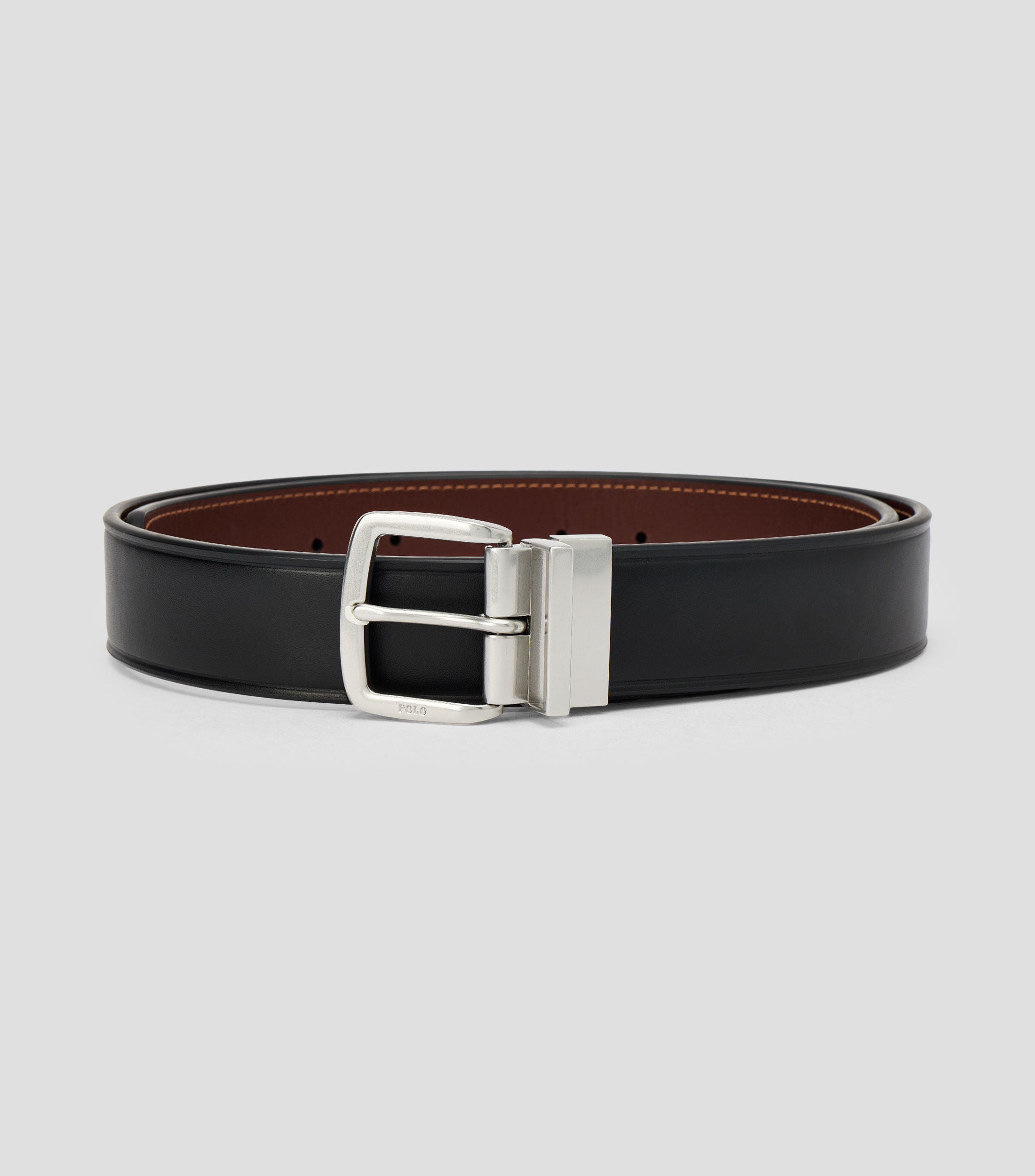 Cinturón reversible en piel vacuna casual Hombre