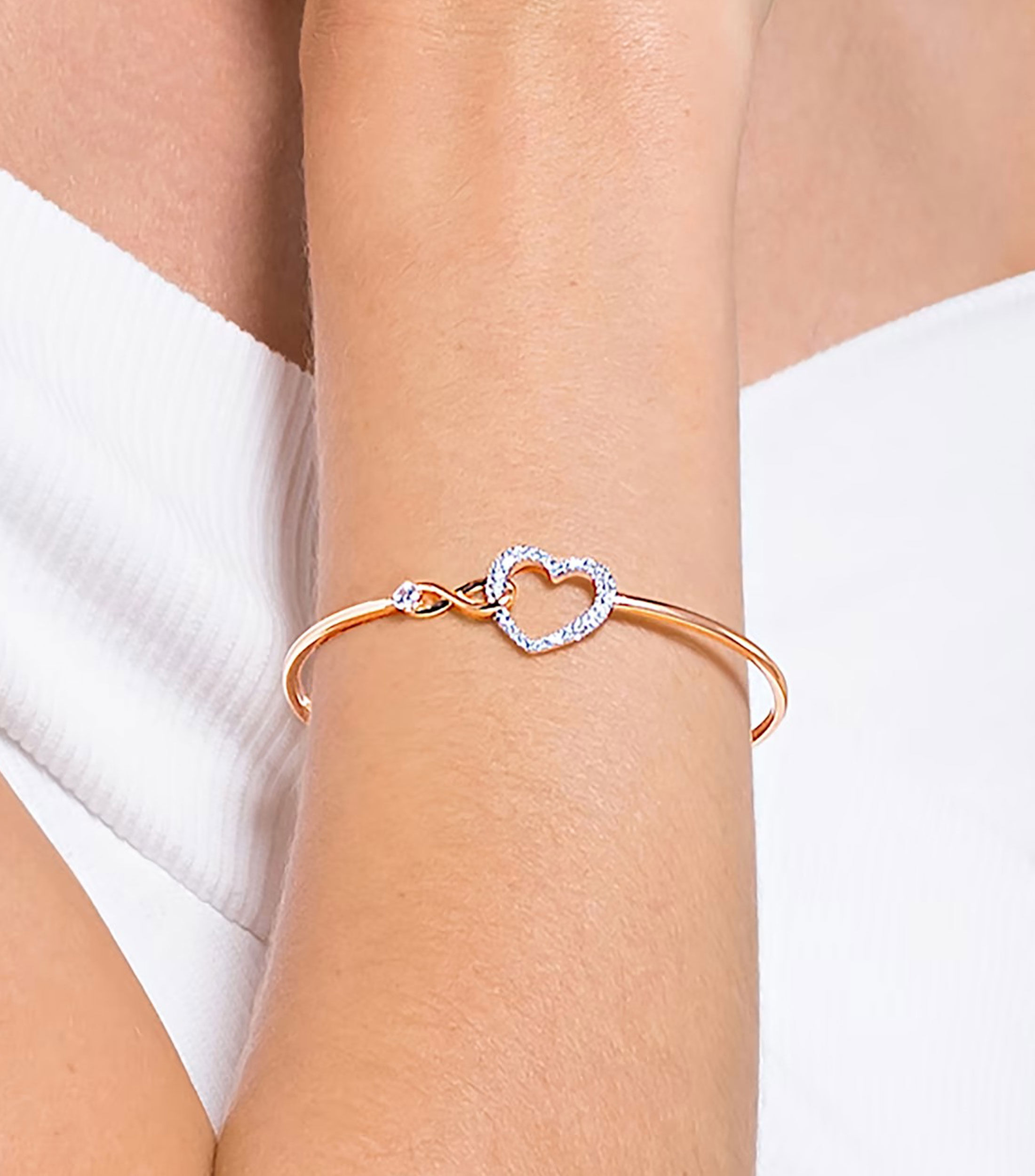Brazalete con cristales Infinity Heart Mujer