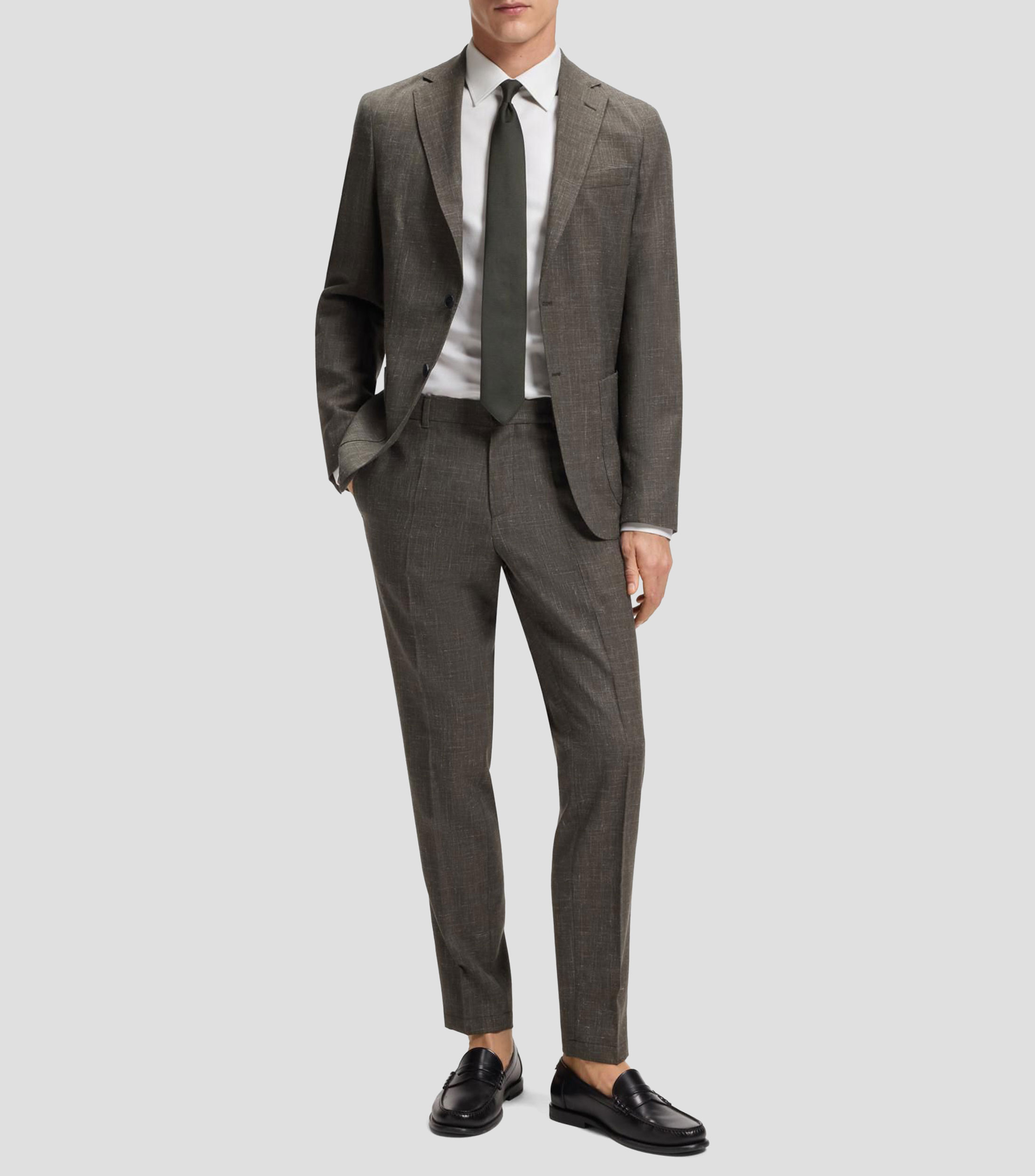 Camisa slim en elegante algodón italiano Hombre