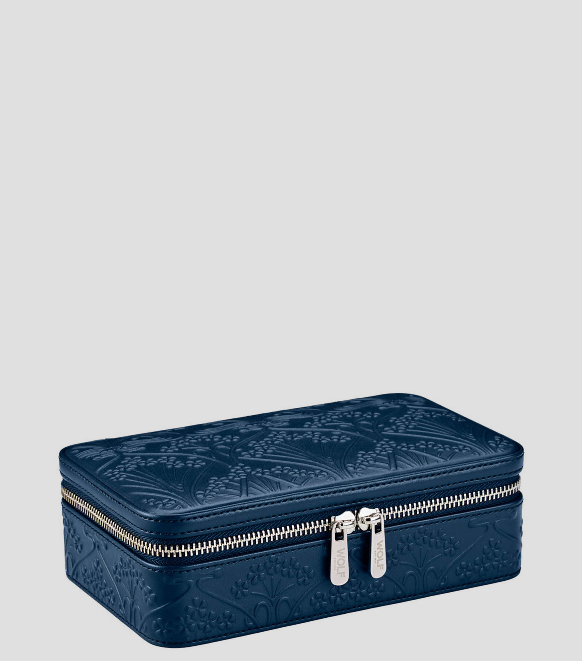 Estuche de Viaje Pequeño con cierre para Joyas All Over WOLF X LIBERTY Azul Marino
