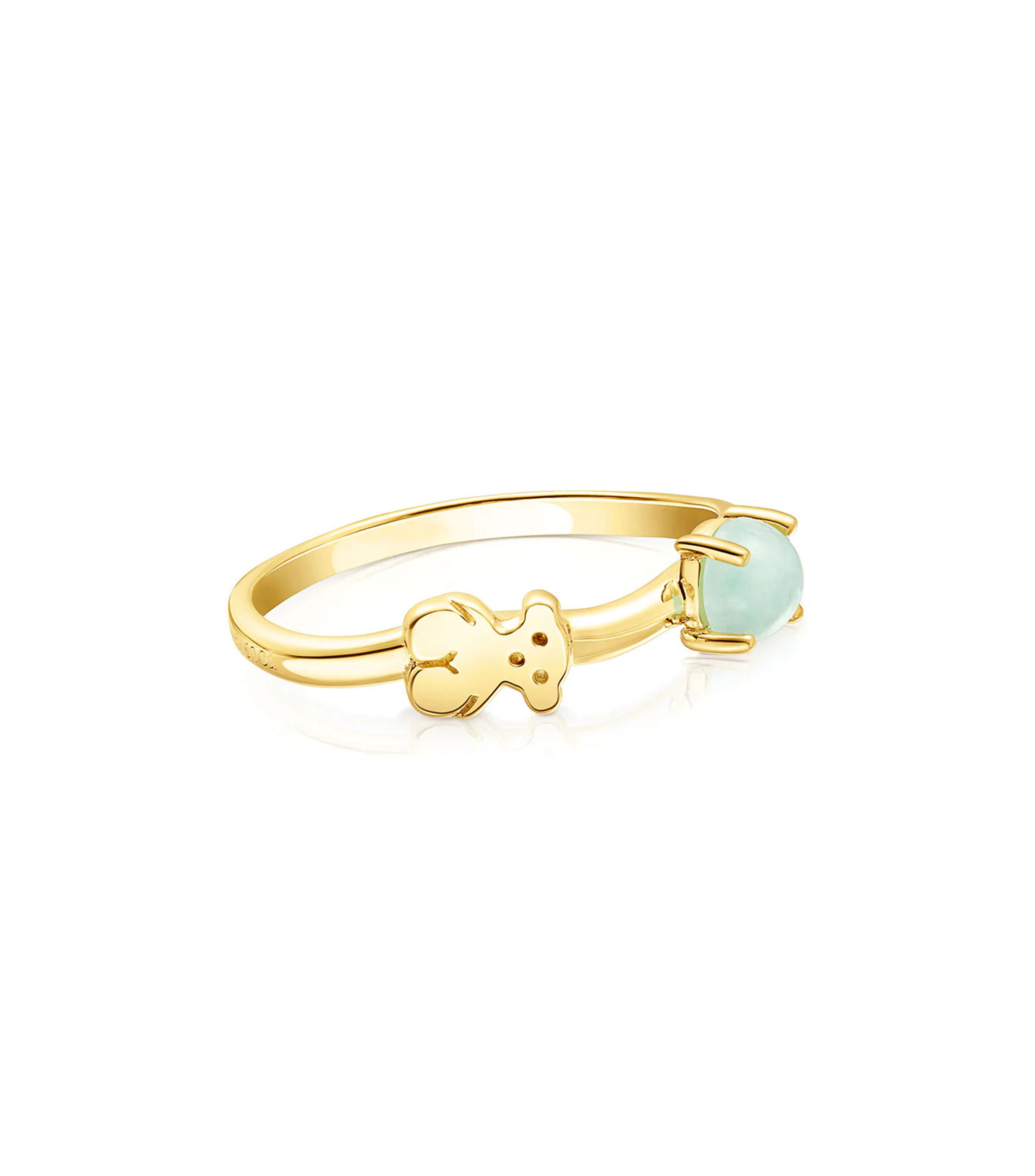 Anillo con amazonita en plata .925 Mujer Talla: 7