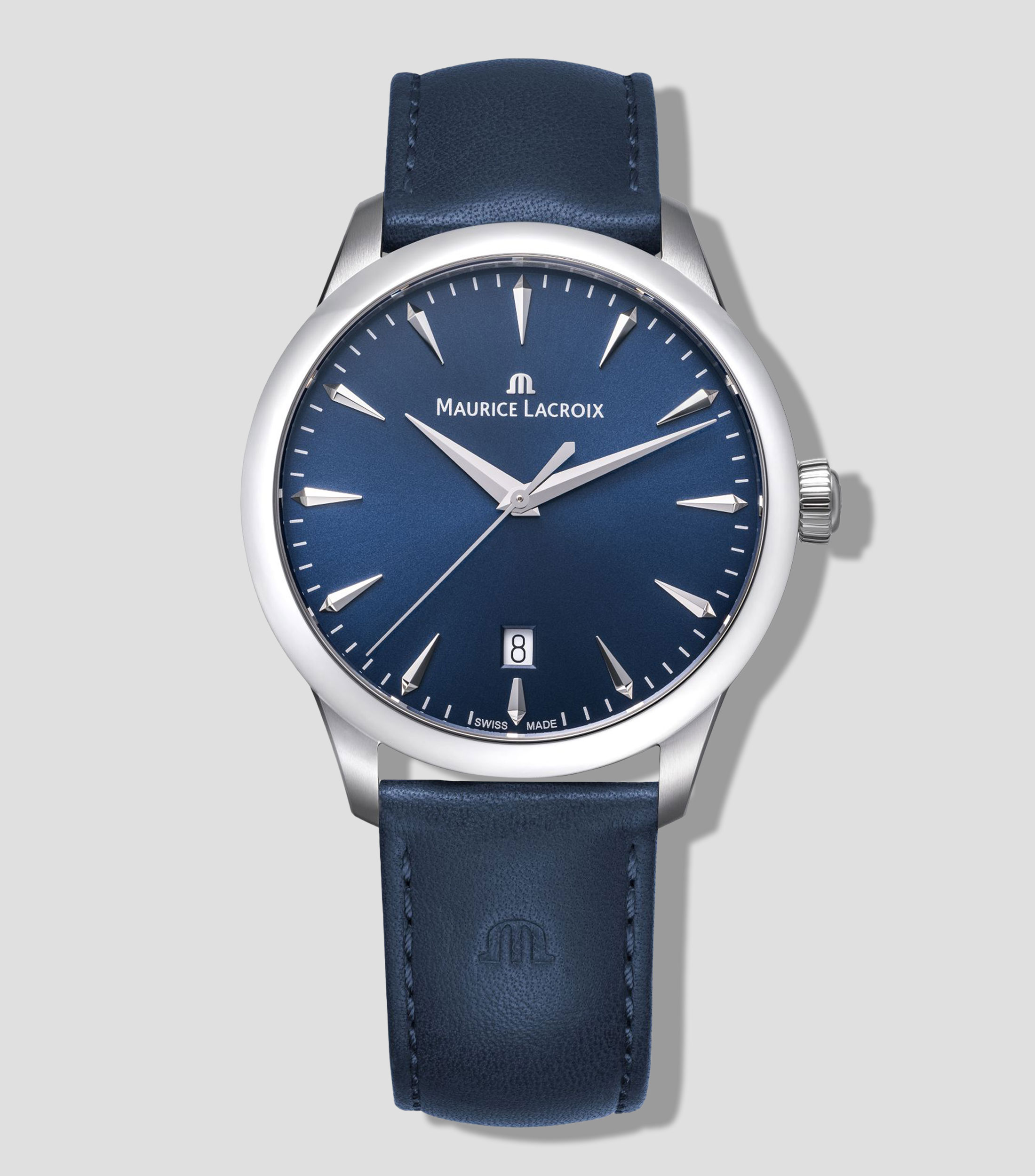 Reloj unisex 1975 casual plateado, azul