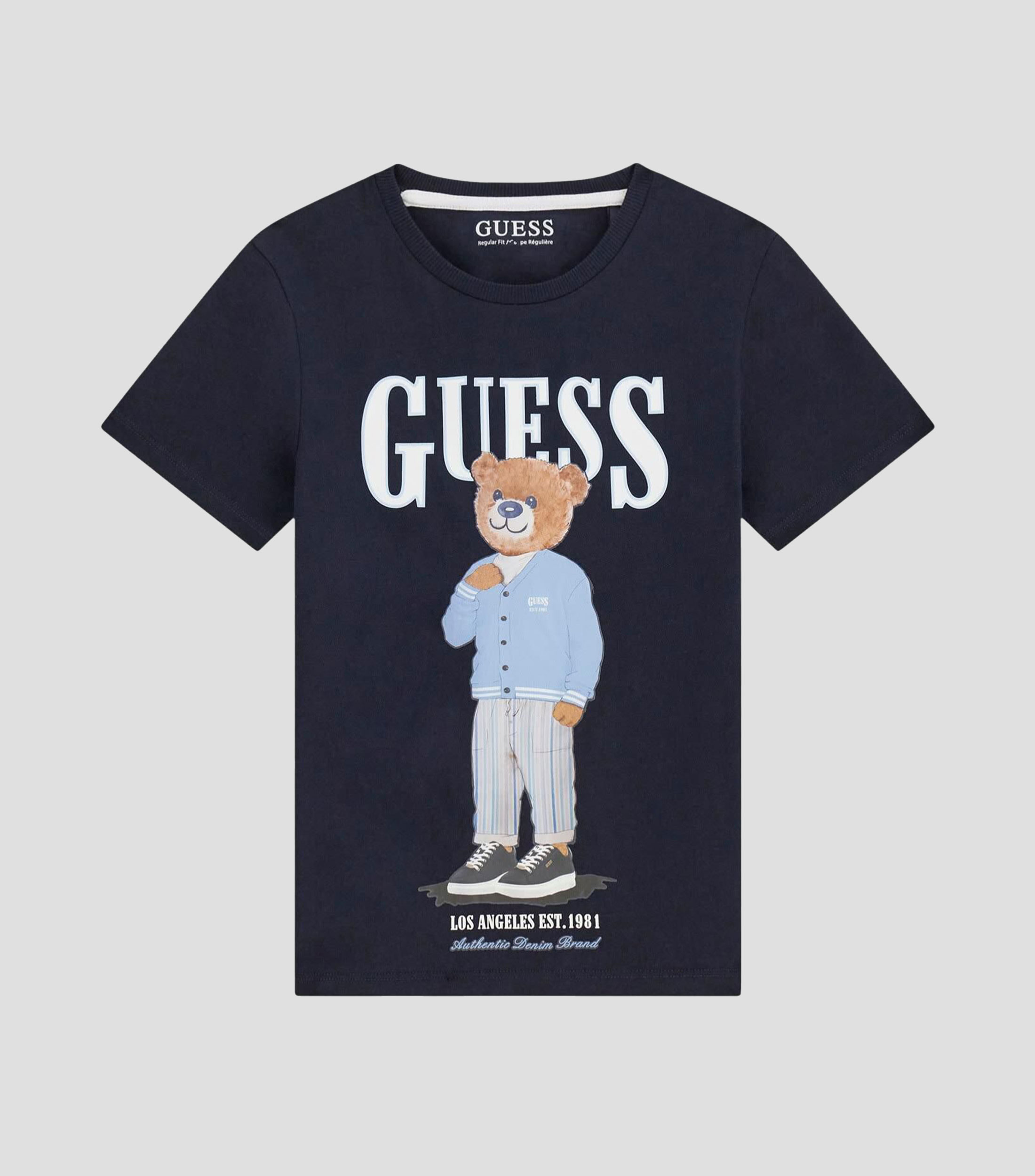 Playera cuello redondo manga corta estampada Niño