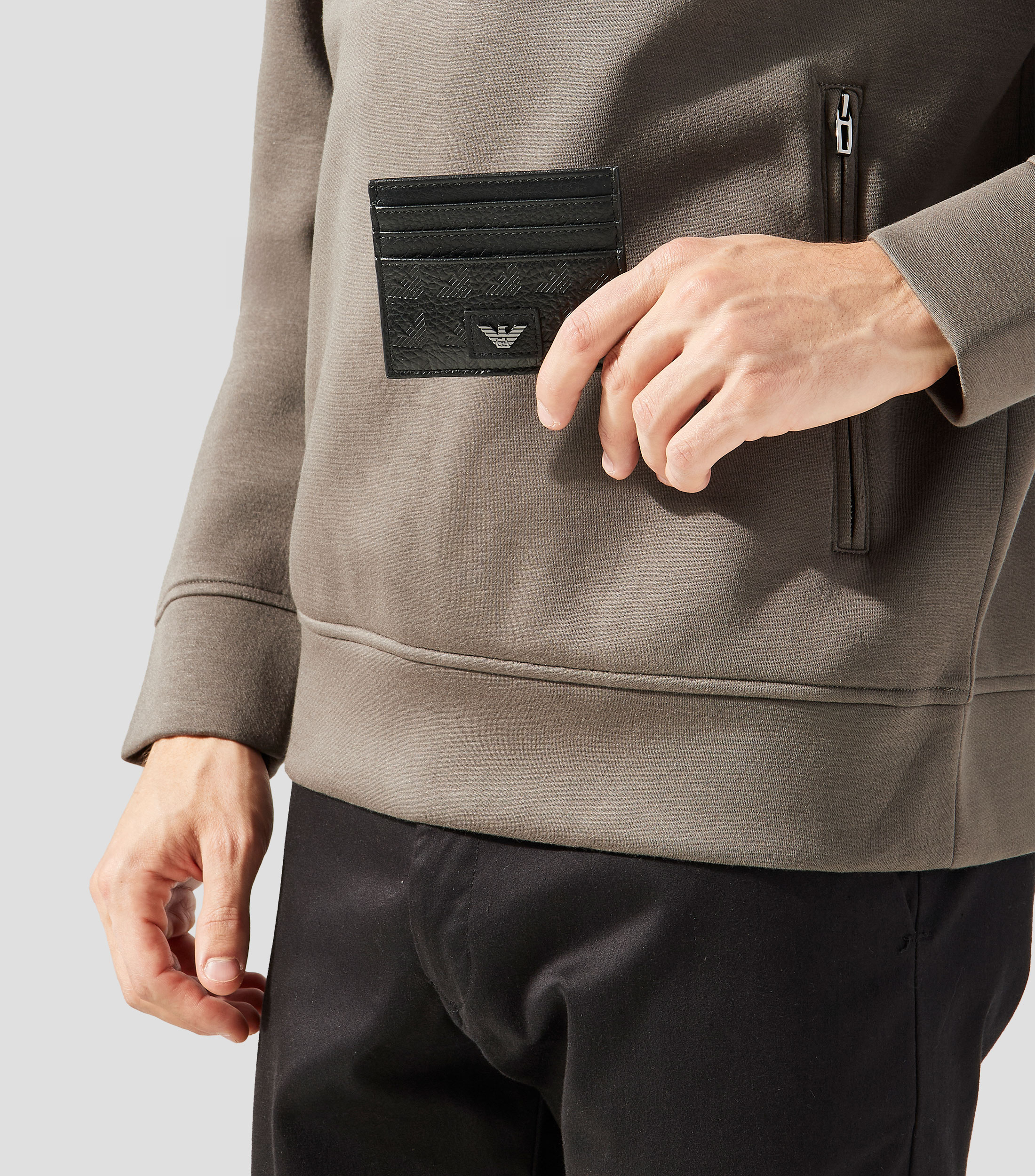 Tarjetero en piel monogram Hombre
