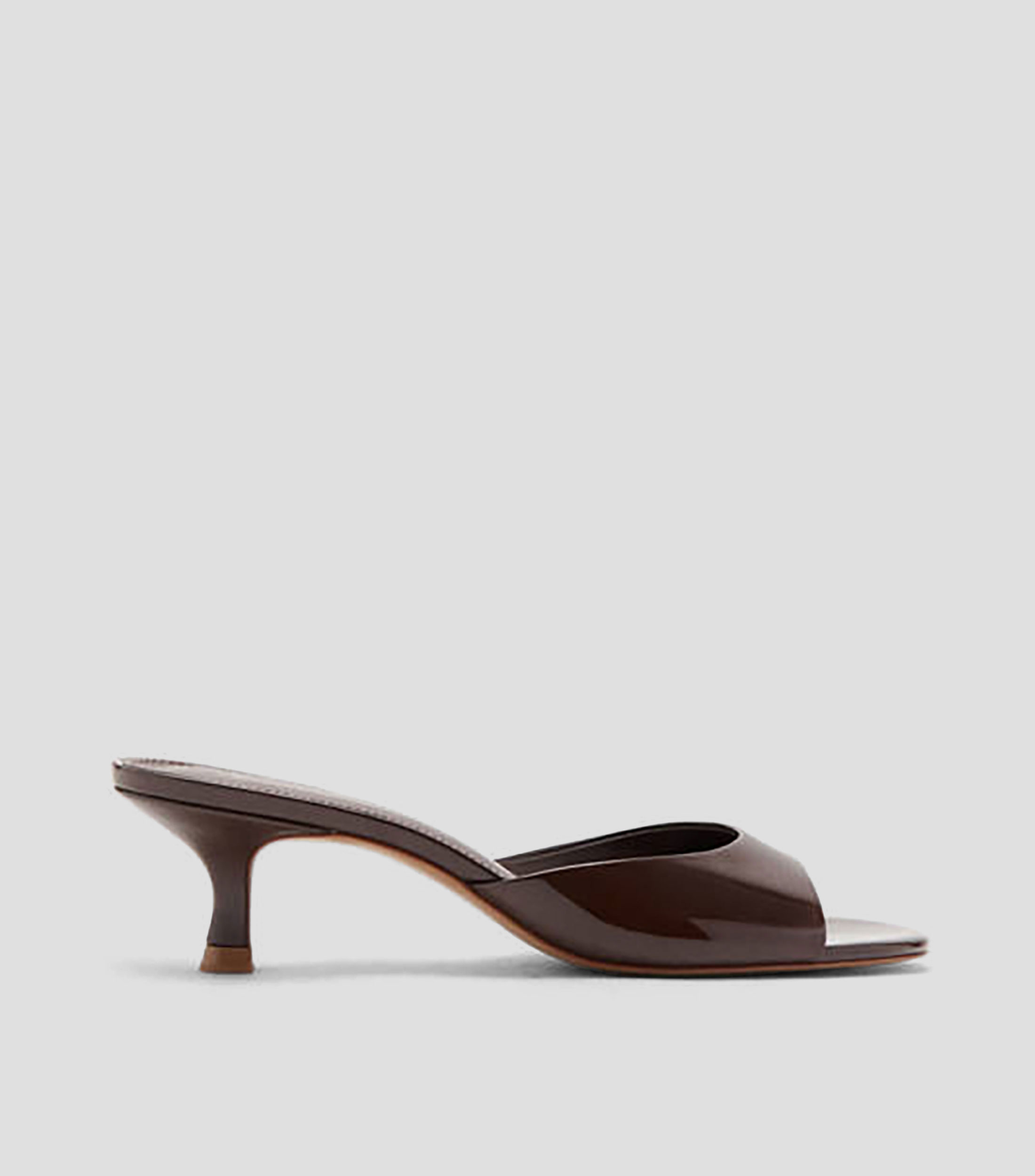 Sandalias tacón bajo delgado Mujer