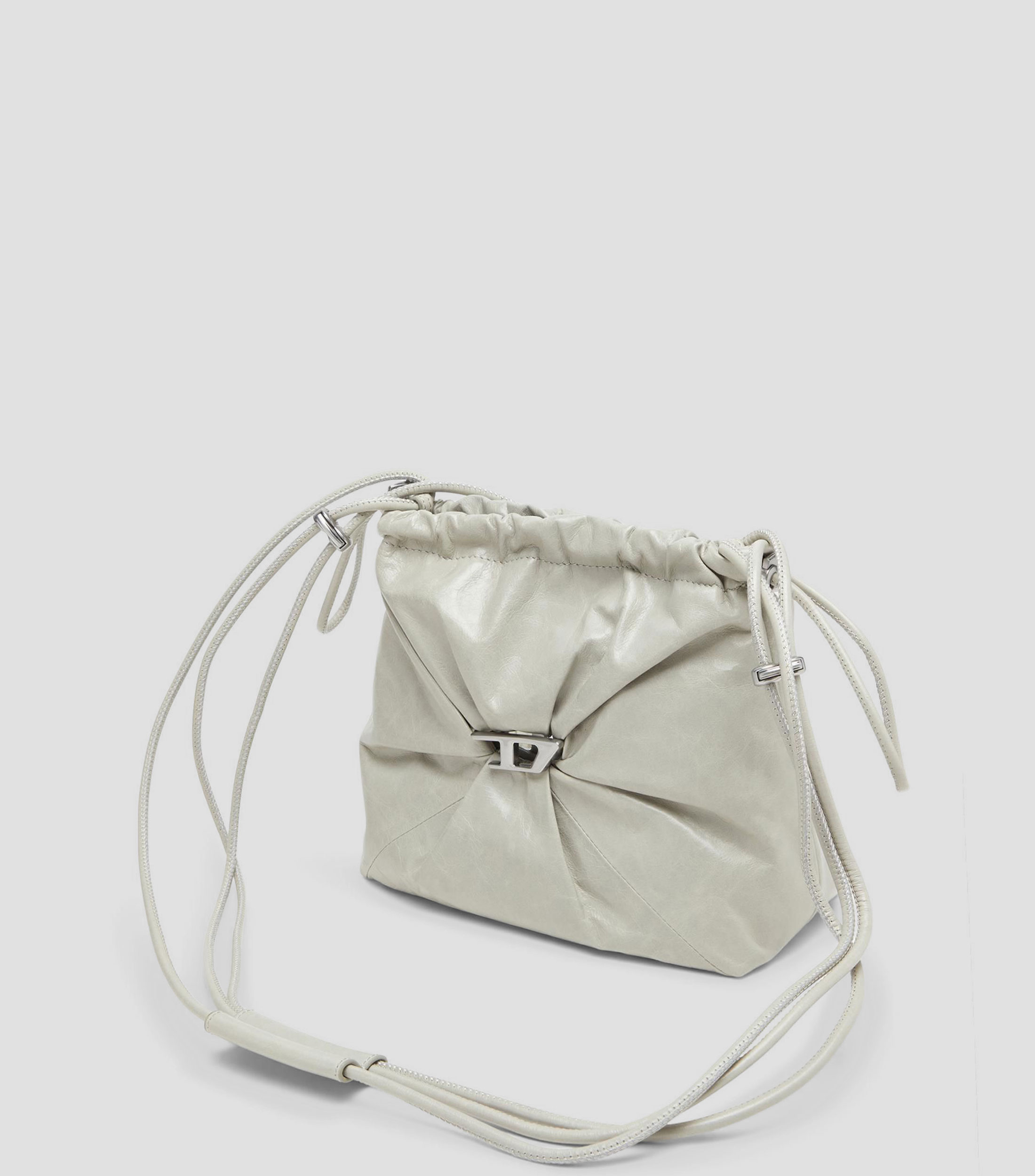 Bolsa Bucket en piel Scrunch lisa Mujer