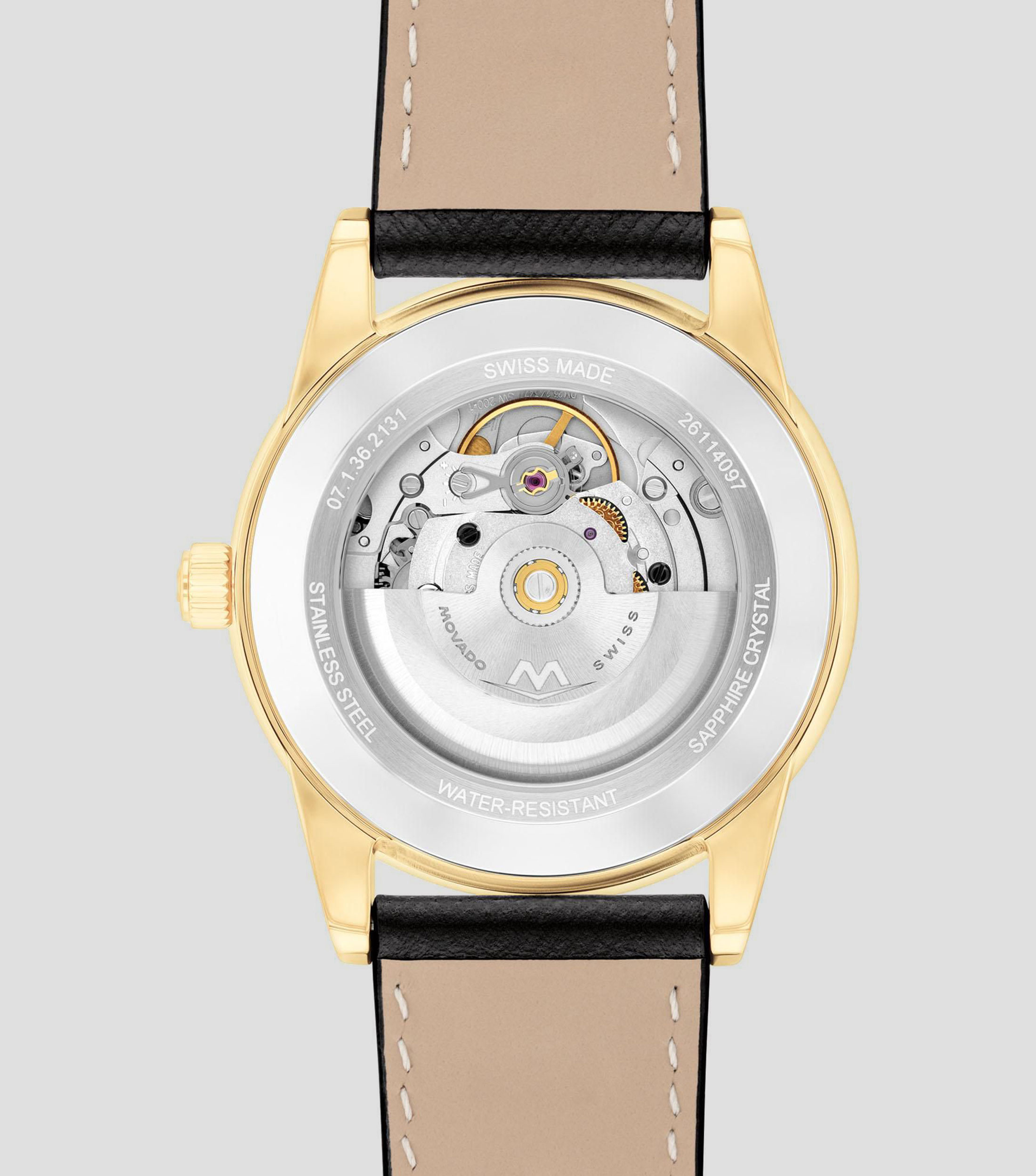 Reloj Unisex Museum Classic Automatic Casual Negro, Dorado