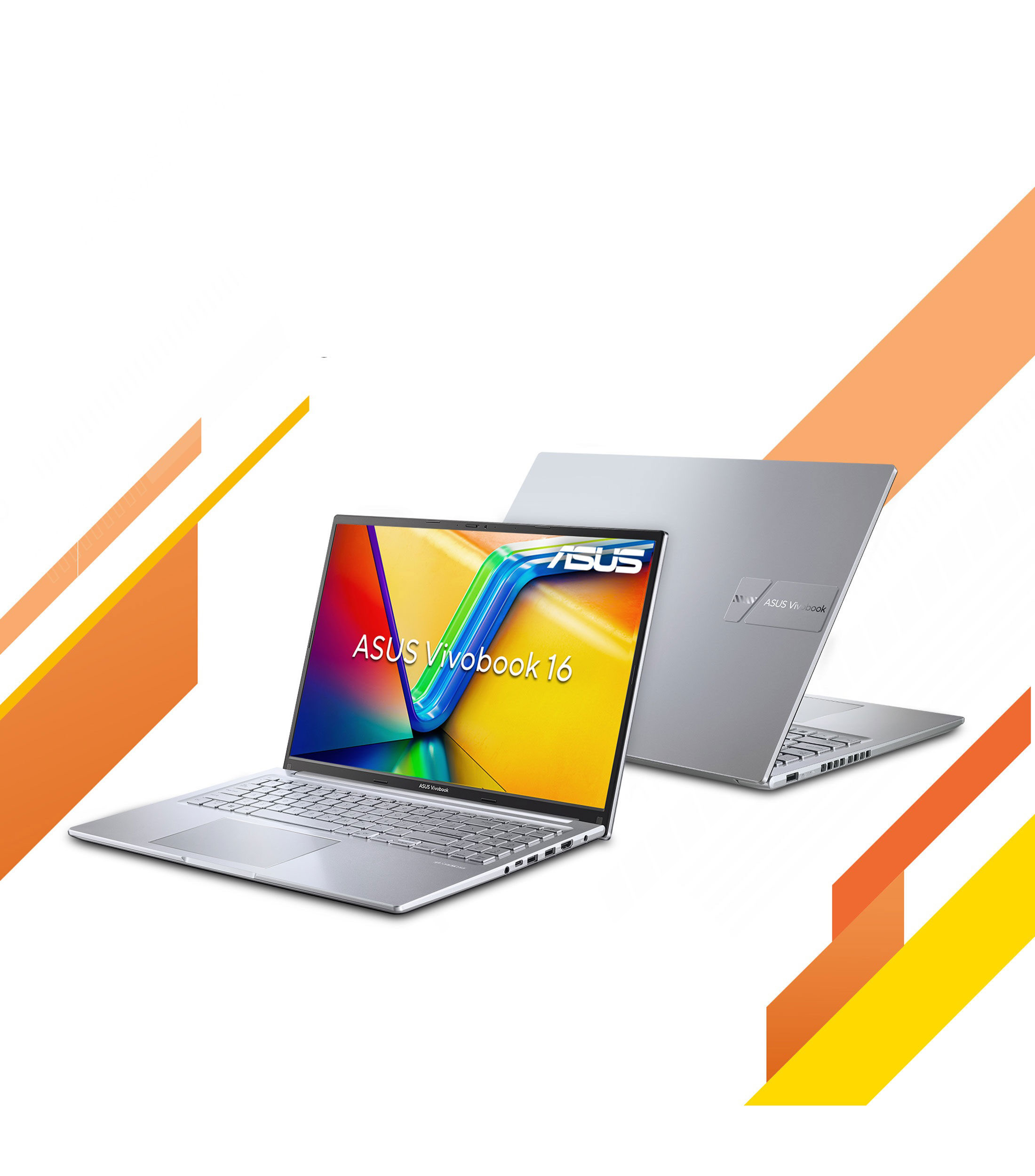 Laptop, Vivobook 16, 16", AMD Ryzen 7, RAM 16 GB, SSD 512 GB, Plata