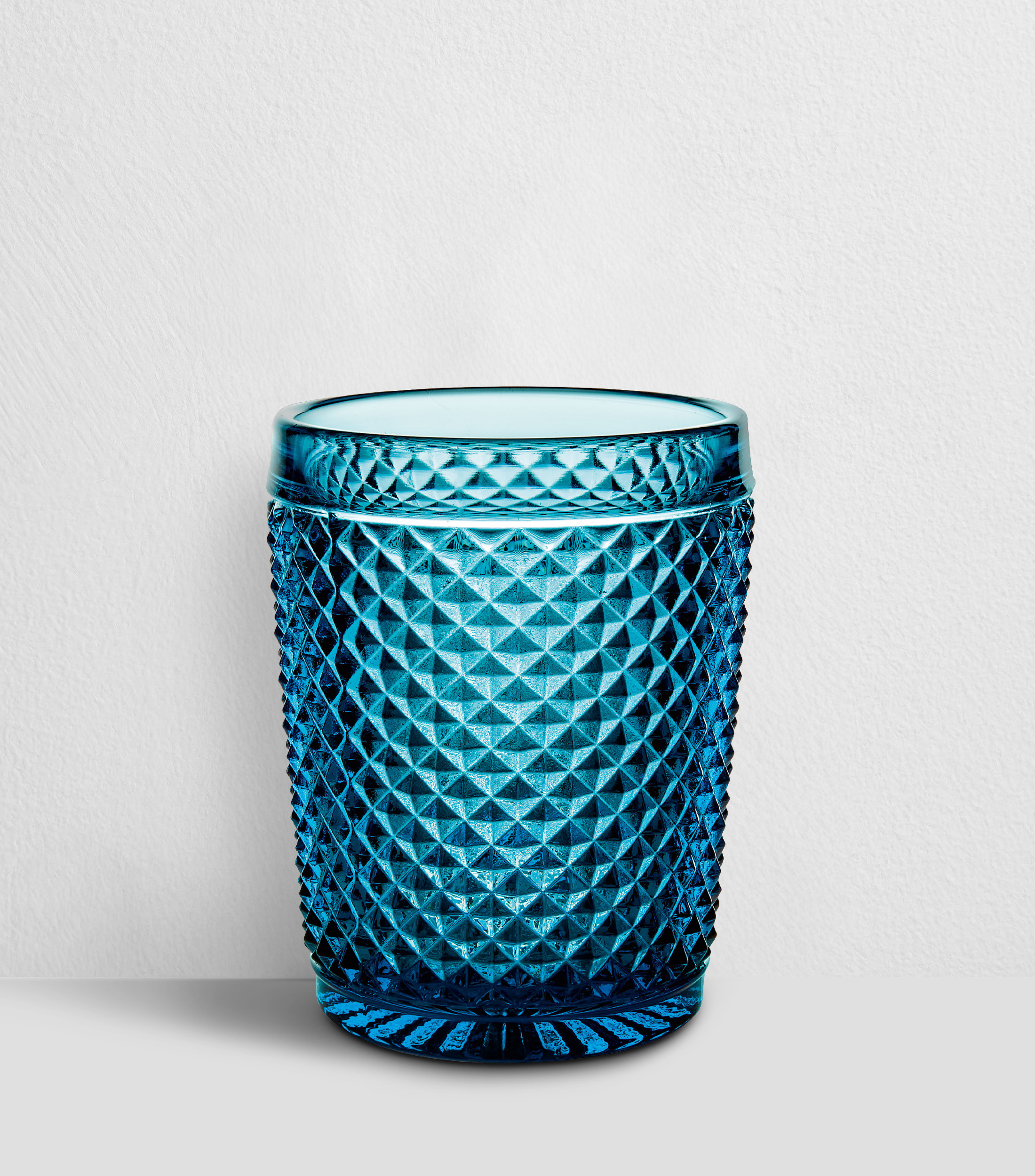 Conj 4 Vasos Bajos Azul