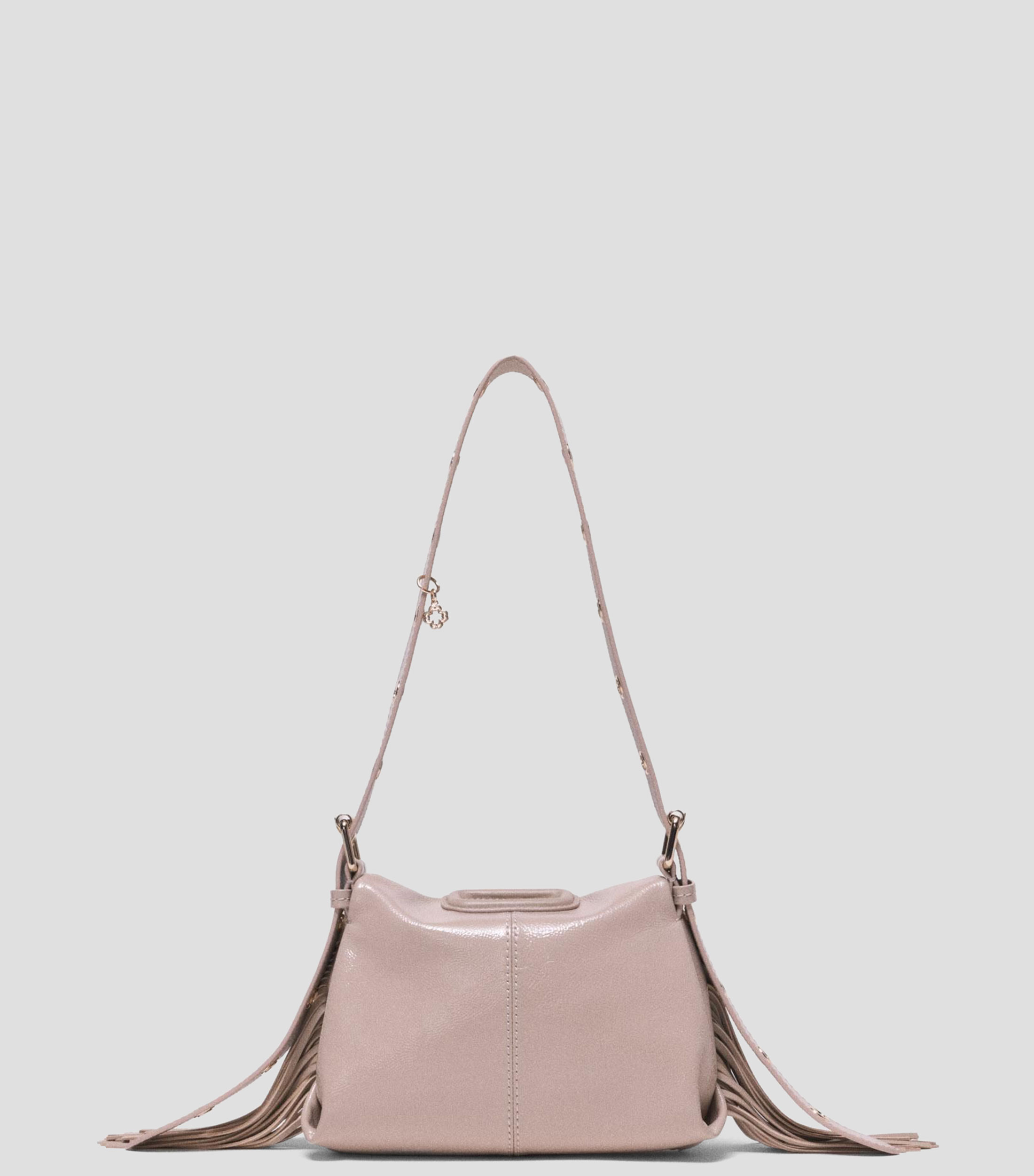Bolsa shoulder en piel lisa Miss Minina Plack Mujer