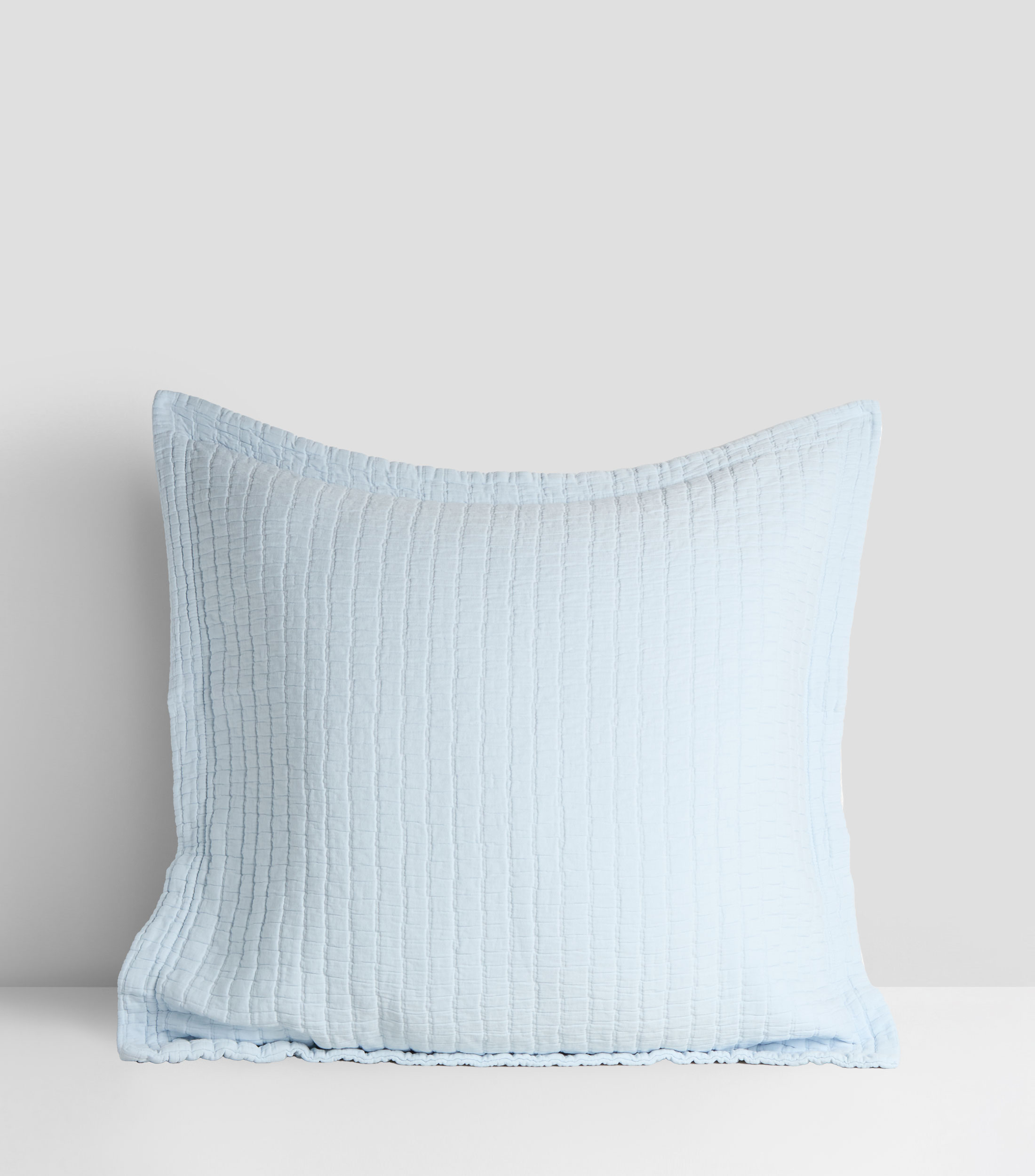 Funda para almohada Euro en algodón Minimal azul