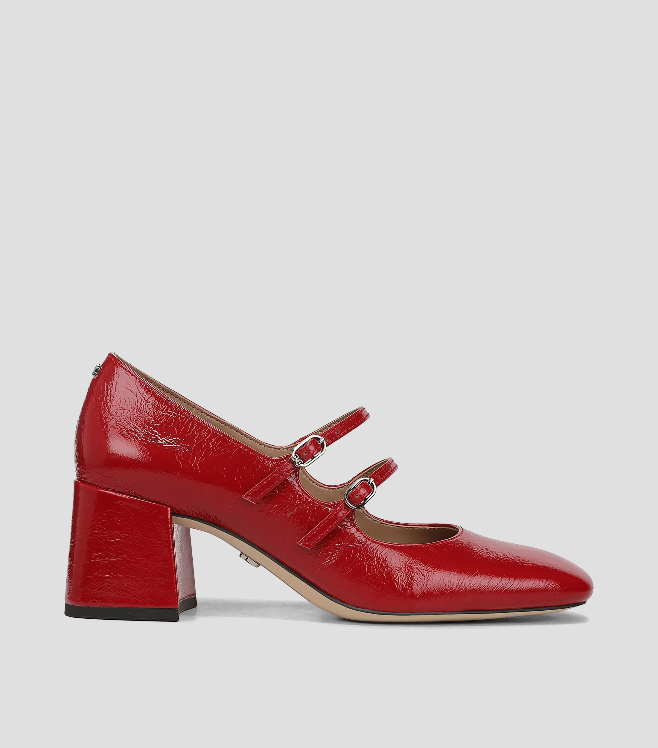 Zapatillas con tacón medio cuadrado Mujer