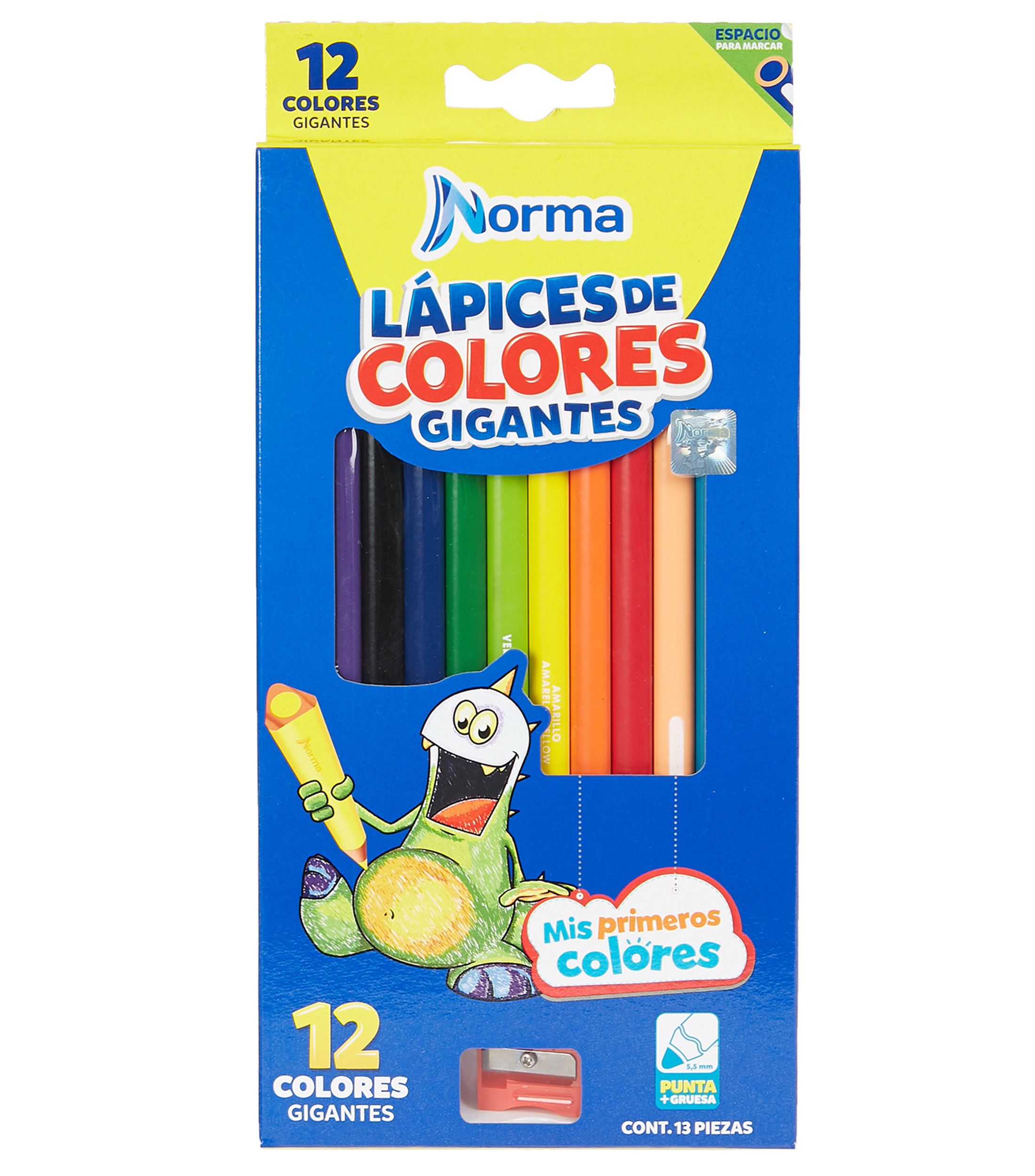 Norma Colores Triangular Gigantes 12 piezas - El Palacio de Hierro