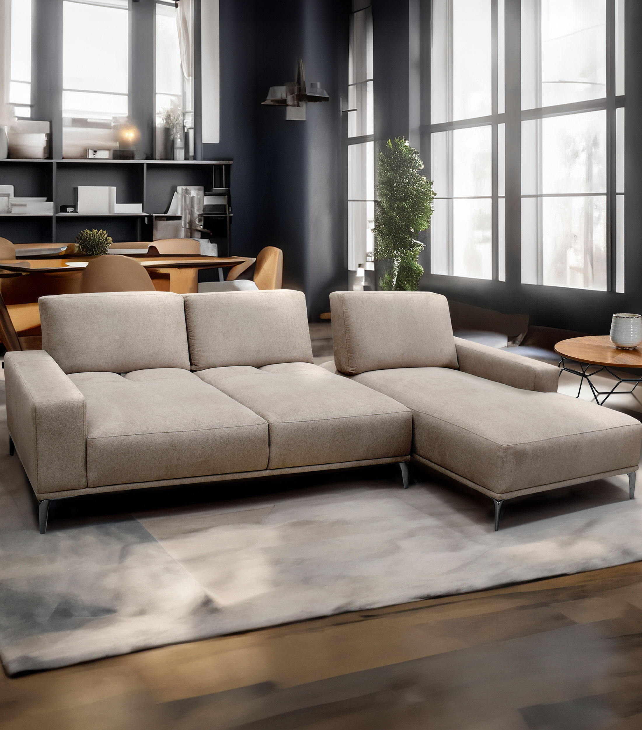 Sala Modular Derecha Saito, Beige